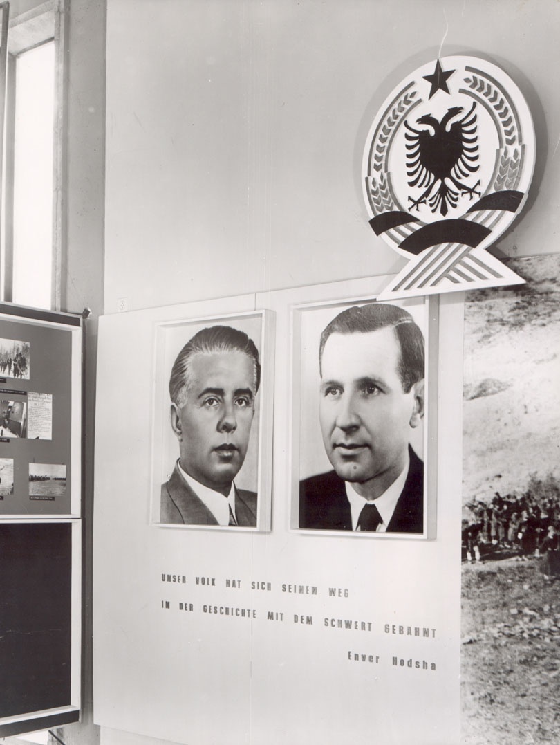 &quot;Museum des antifaschistischen Freiheitskampfes der europäischen Völker&quot; (1961), Abteilung: Albanien (Gedenkstätte und Museum Sachsenhausen CC BY-NC-SA)