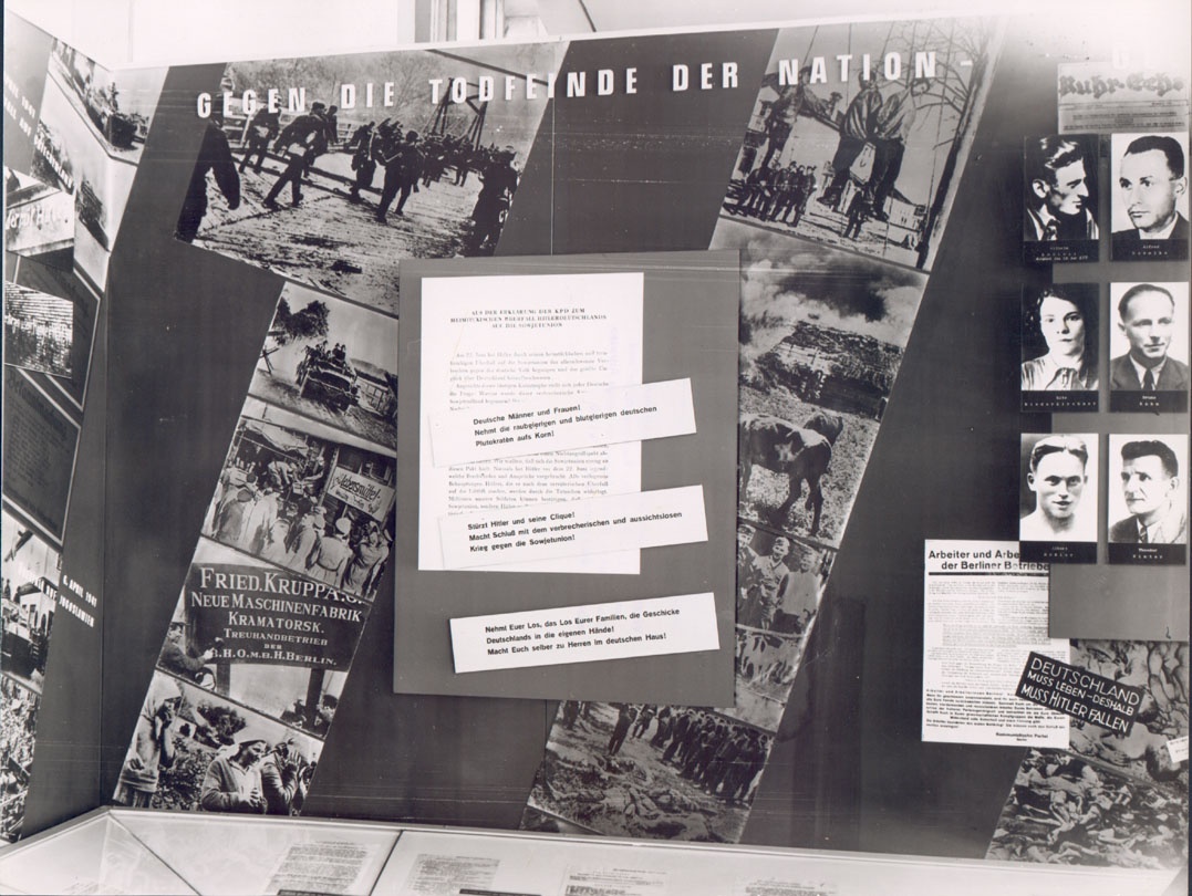 &quot;Museum des antifaschistischen Freiheitskampfes der europäischen Völker&quot; (1961), Abteilung: Deutschland (Gedenkstätte und Museum Sachsenhausen CC BY-NC-SA)