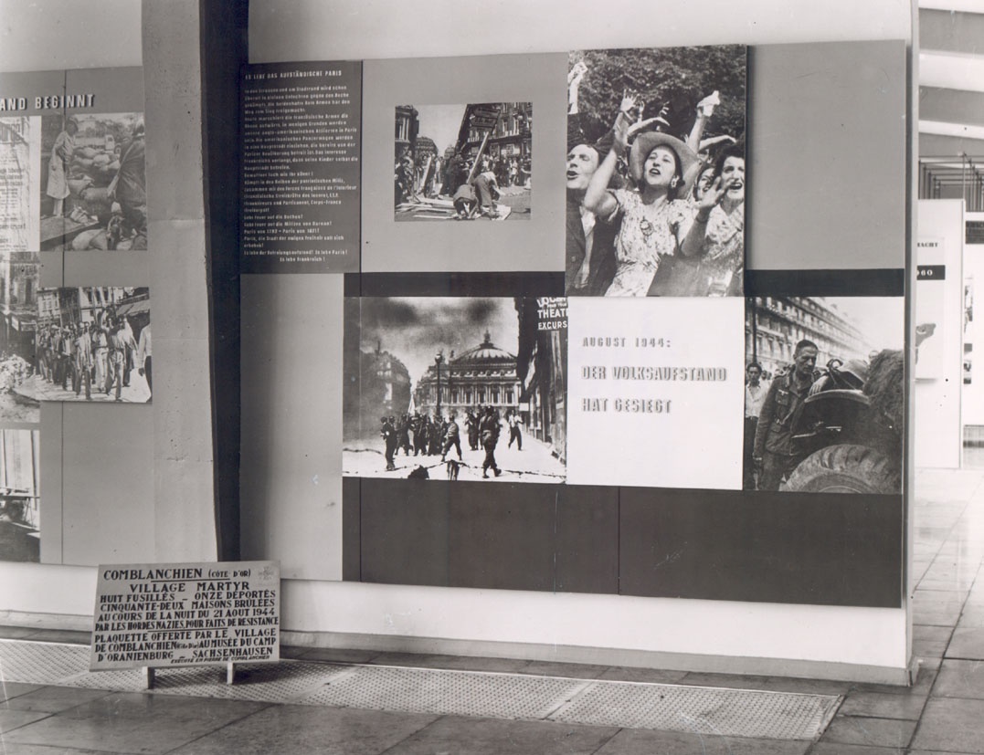 &quot;Museum des antifaschistischen Freiheitskampfes der europäischen Völker&quot; (1961), Abteilung: Frankreich (Gedenkstätte und Museum Sachsenhausen CC BY-NC-SA)