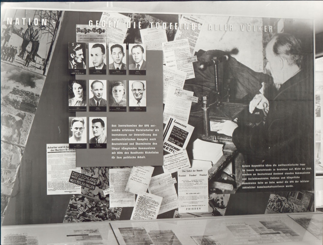 &quot;Museum des antifaschistischen Freiheitskampfes der europäischen Völker&quot; (1961), Abteilung: Deutschland (Gedenkstätte und Museum Sachsenhausen CC BY-NC-SA)