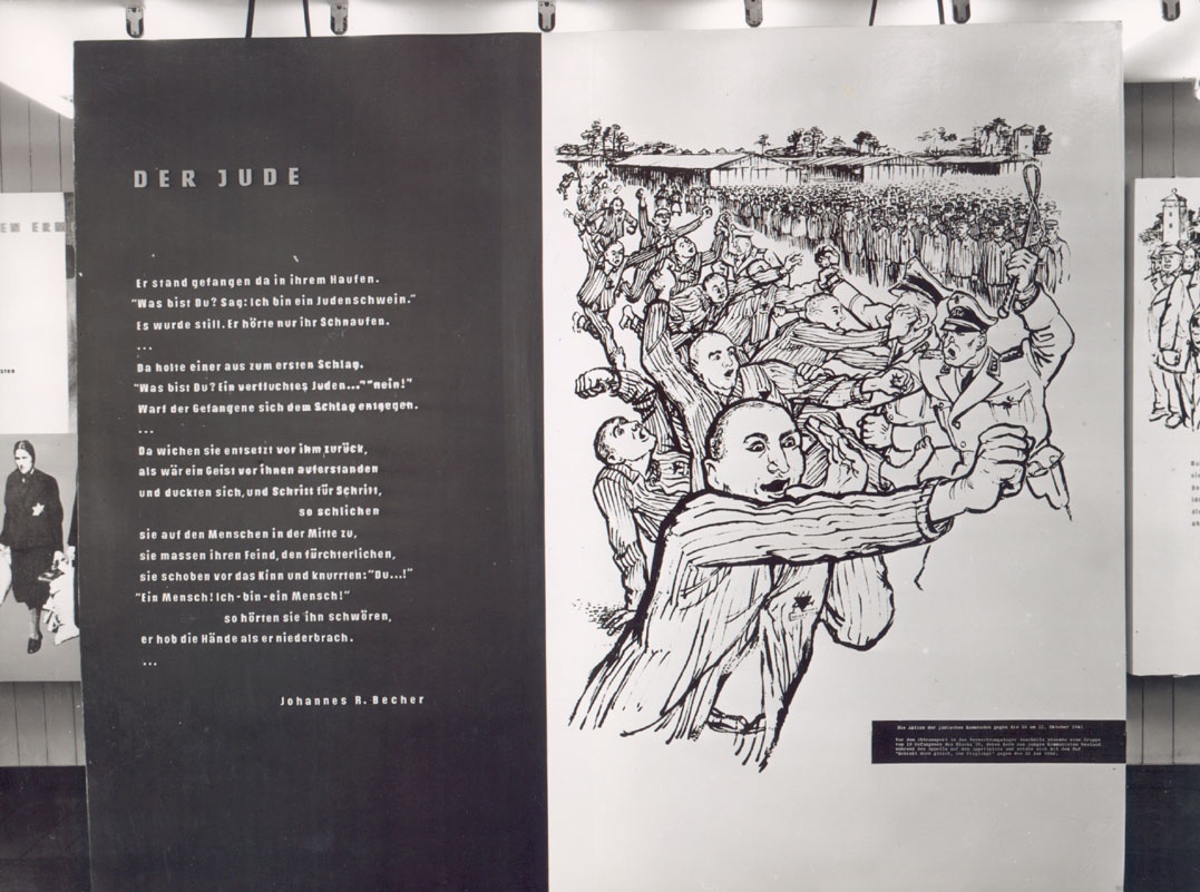 Ausstellung im &quot;Museum des Widerstandskampfes und des Leiden des jüdischen Volkes&quot; (1961) (Gedenkstätte und Museum Sachsenhausen CC BY-NC-SA)