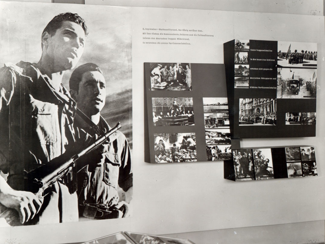 &quot;Museum des antifaschistischen Freiheitskampfes der europäischen Völker&quot; (1961), Abteilung: Italien (Gedenkstätte und Museum Sachsenhausen CC BY-NC-SA)