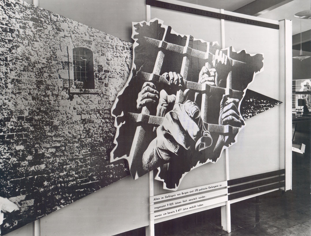 &quot;Museum des antifaschistischen Freiheitskampfes der europäischen Völker&quot; (1961), Abteilung: Spanien (Gedenkstätte und Museum Sachsenhausen CC BY-NC-SA)