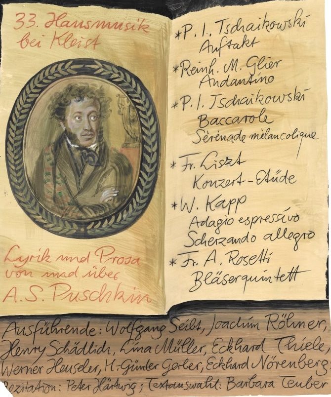 33. Hausmusik bei Kleist: A. Puschkin - &quot;Poesie und Selbsthelferdichtung&quot; (Kleist-Museum Frankfurt (Oder) CC BY-NC-SA)