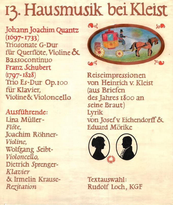 13. Hausmusik bei Kleist: 195. Geburtstag Heinrich von Kleists (Kleist-Museum Frankfurt (Oder) CC BY-NC-SA)