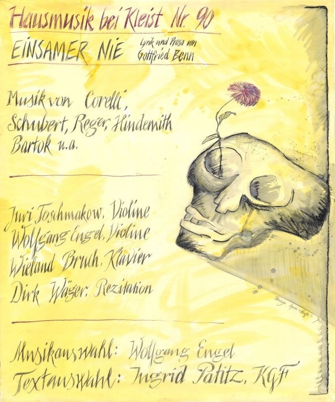 90. Hausmusik bei Kleist: &quot;Einsamer nie&quot; - Lyrik und Prosa von Gottfried Benn (Kleist-Museum Frankfurt (Oder) CC BY-NC-SA)