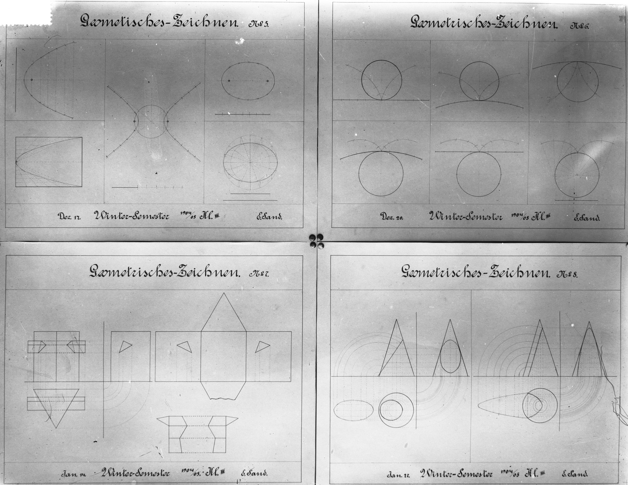 Geometrisches Zeichnen (Historische Mühle von Sanssouci CC BY-NC-SA)