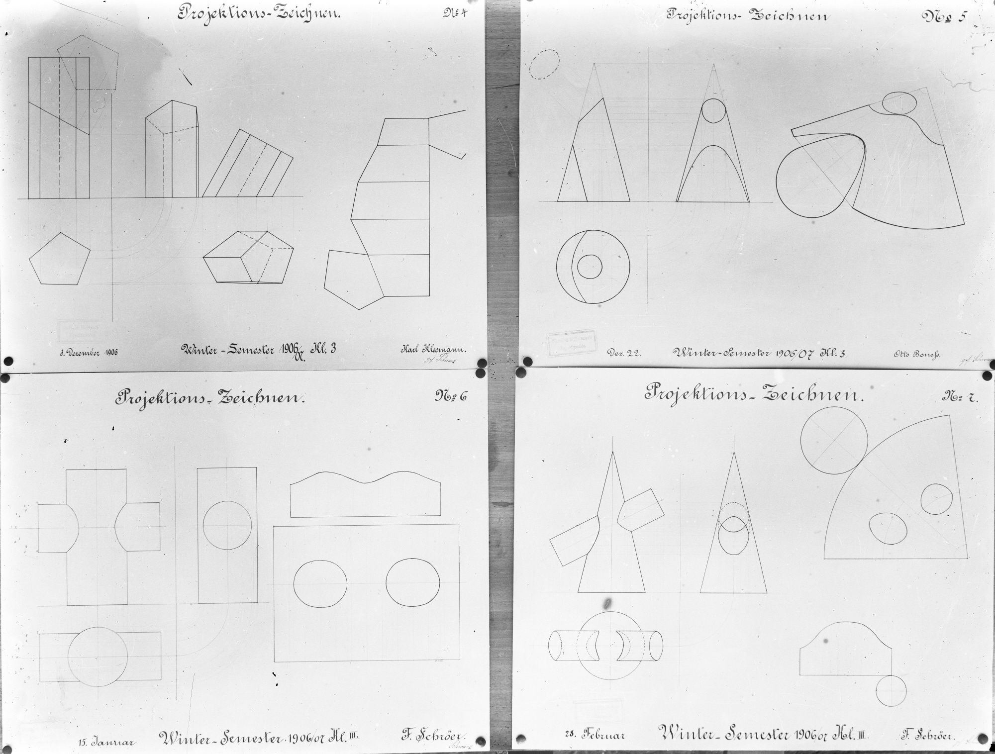 Projektionszeichnen (Historische Mühle von Sanssouci CC BY-NC-SA)