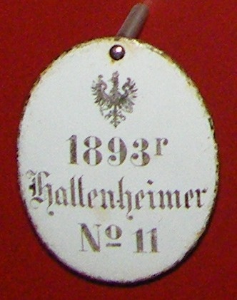 Weinregalschild, 1893r Hattenheimer № 11, XVIII (1) 36. (Stiftung Preußische Schlösser und Gärten Berlin-Brandenburg CC BY-NC-SA)