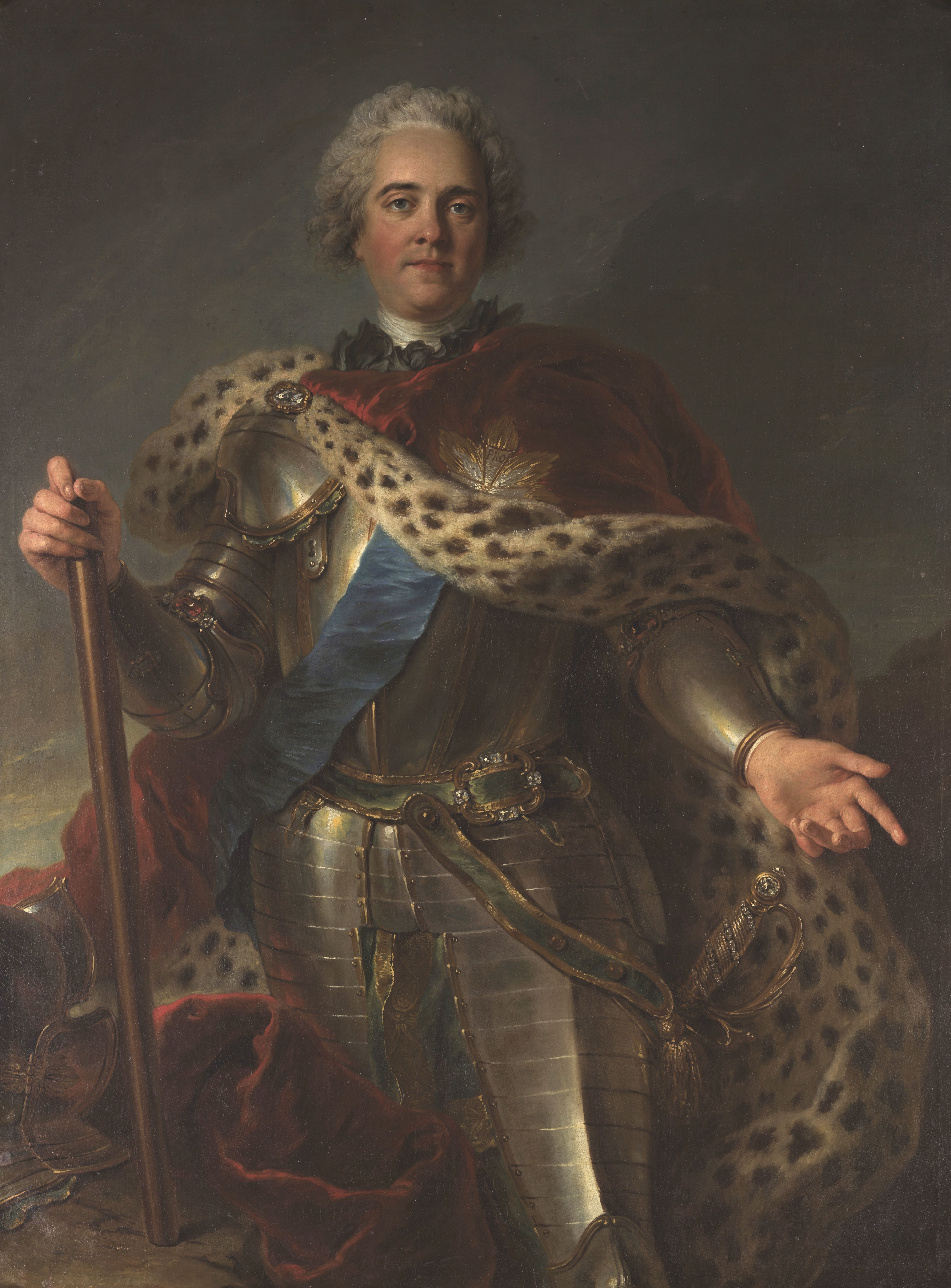 Coypel, Charles-Antoine: Herman Moritz Graf von Sachsen (1696-1750), genannt Marschall von Frankreich, GK I 5650. (Stiftung Preußische Schlösser und Gärten Berlin-Brandenburg CC BY-NC-SA)