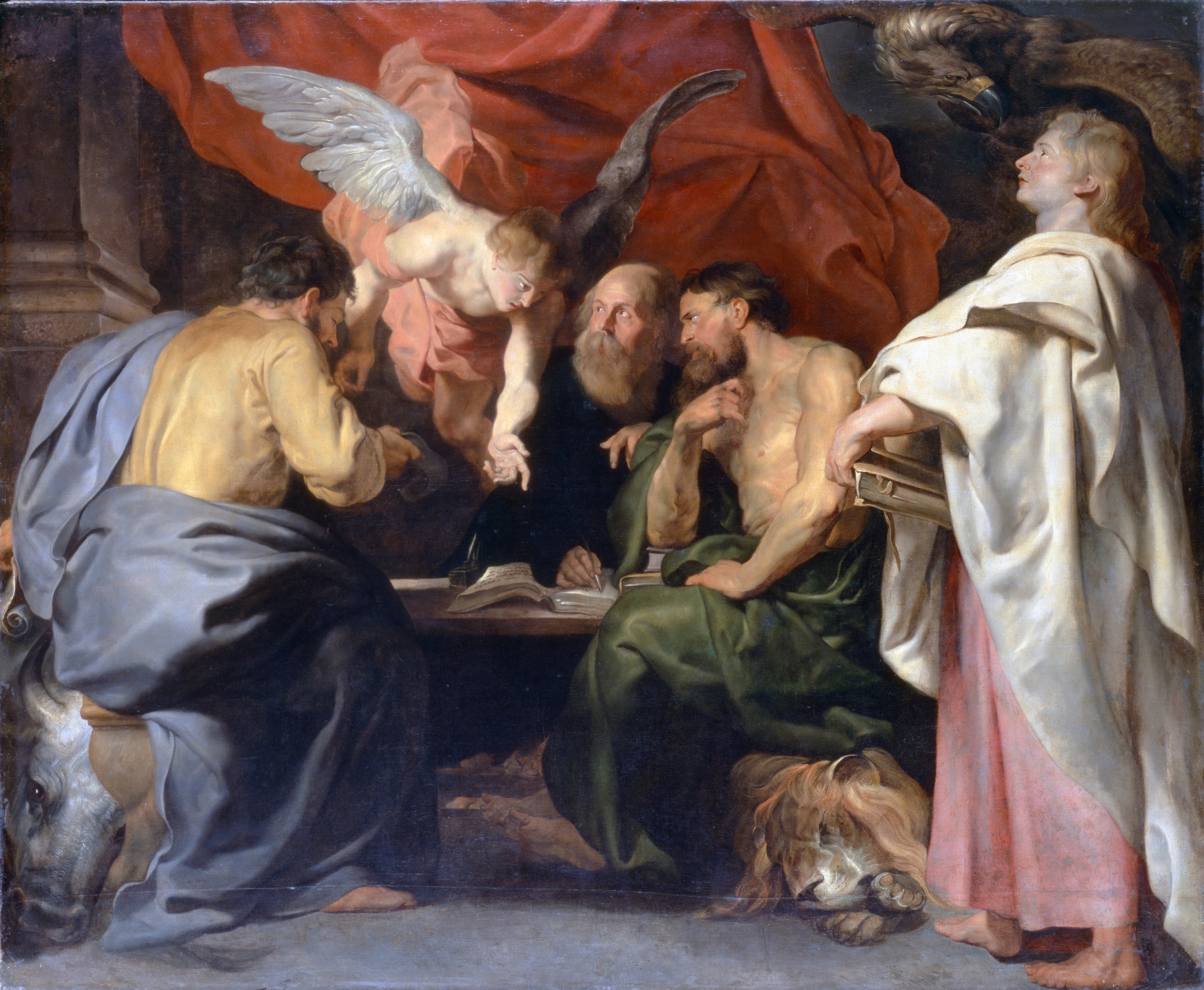 Rubens, Peter Paul: Die vier Evangelisten, GK I 7580. (Stiftung Preußische Schlösser und Gärten Berlin-Brandenburg CC BY-NC-SA)