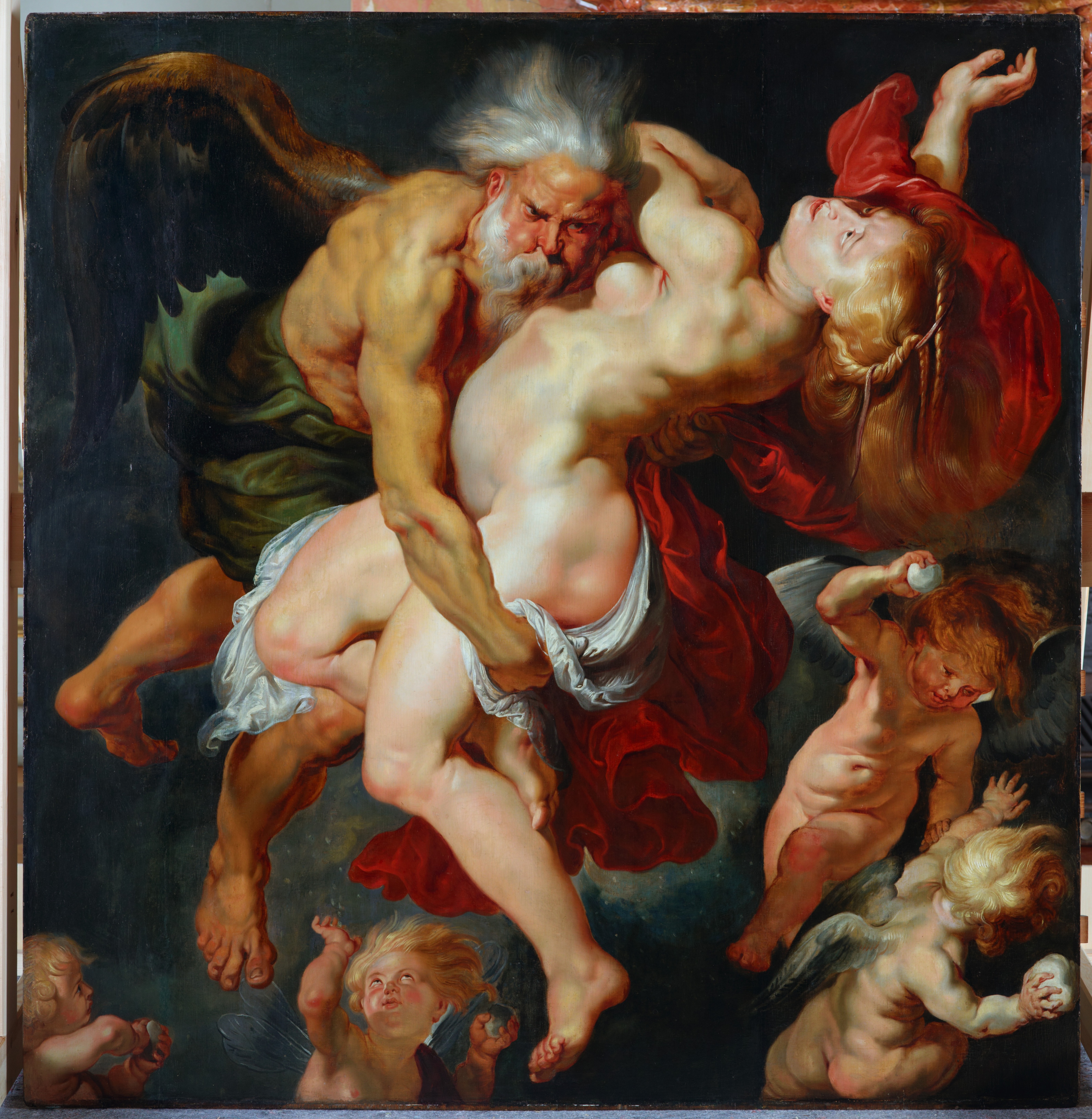Rubens, Peter Paul. Werkstatt: Boreas entführt Oreithyia, GK I 5484. (Stiftung Preußische Schlösser und Gärten Berlin-Brandenburg CC BY-NC-SA)