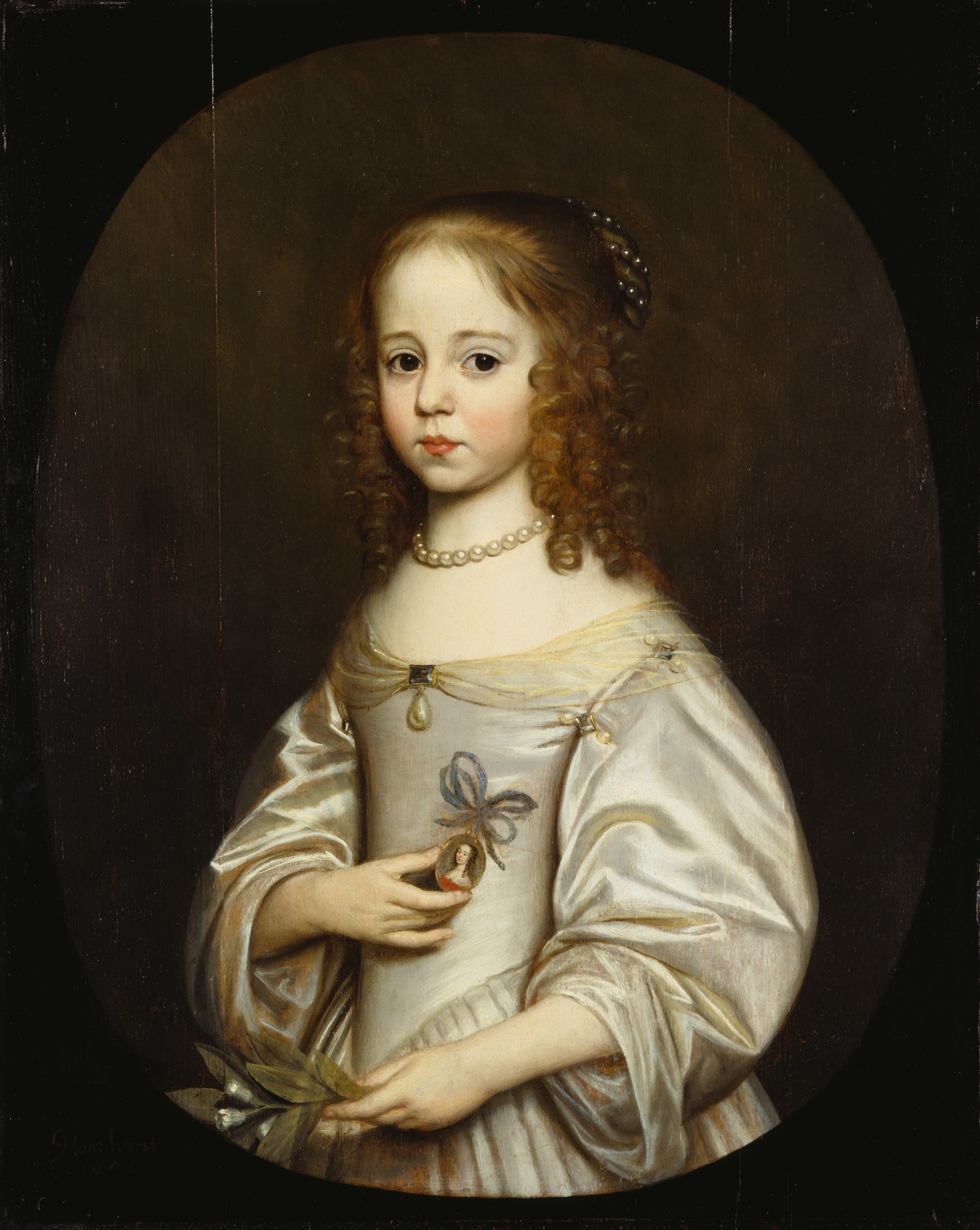 Honthorst, Willem van: Prinzessin Maria von Oranien, 1648, GK I 2566. (Stiftung Preußische Schlösser und Gärten Berlin-Brandenburg CC BY-NC-SA)