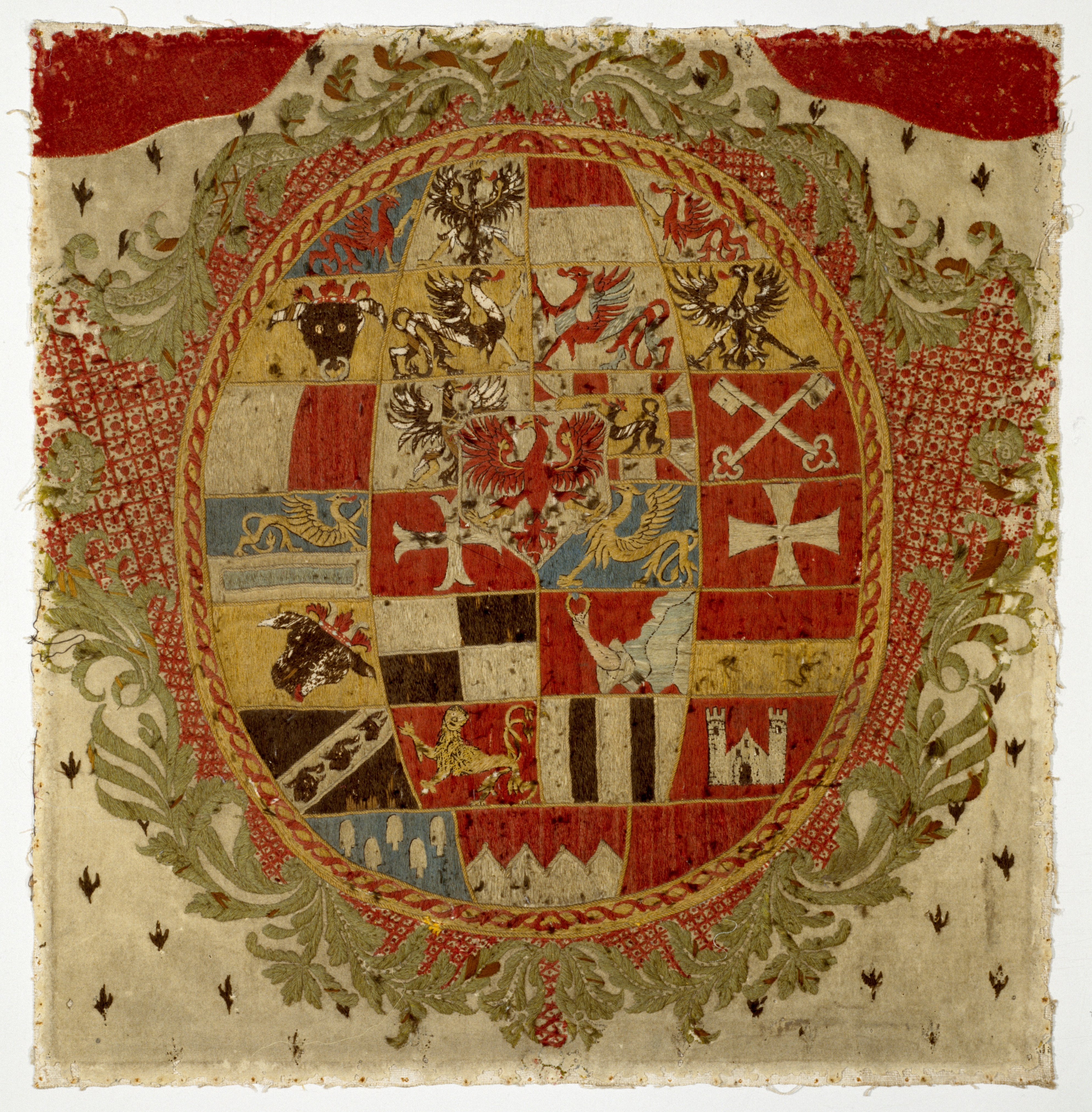 Ansbach: Wappen des Markgrafen von Ansbach, 1741-1757, IX 1011. (Stiftung Preußische Schlösser und Gärten Berlin-Brandenburg CC BY-NC-SA)