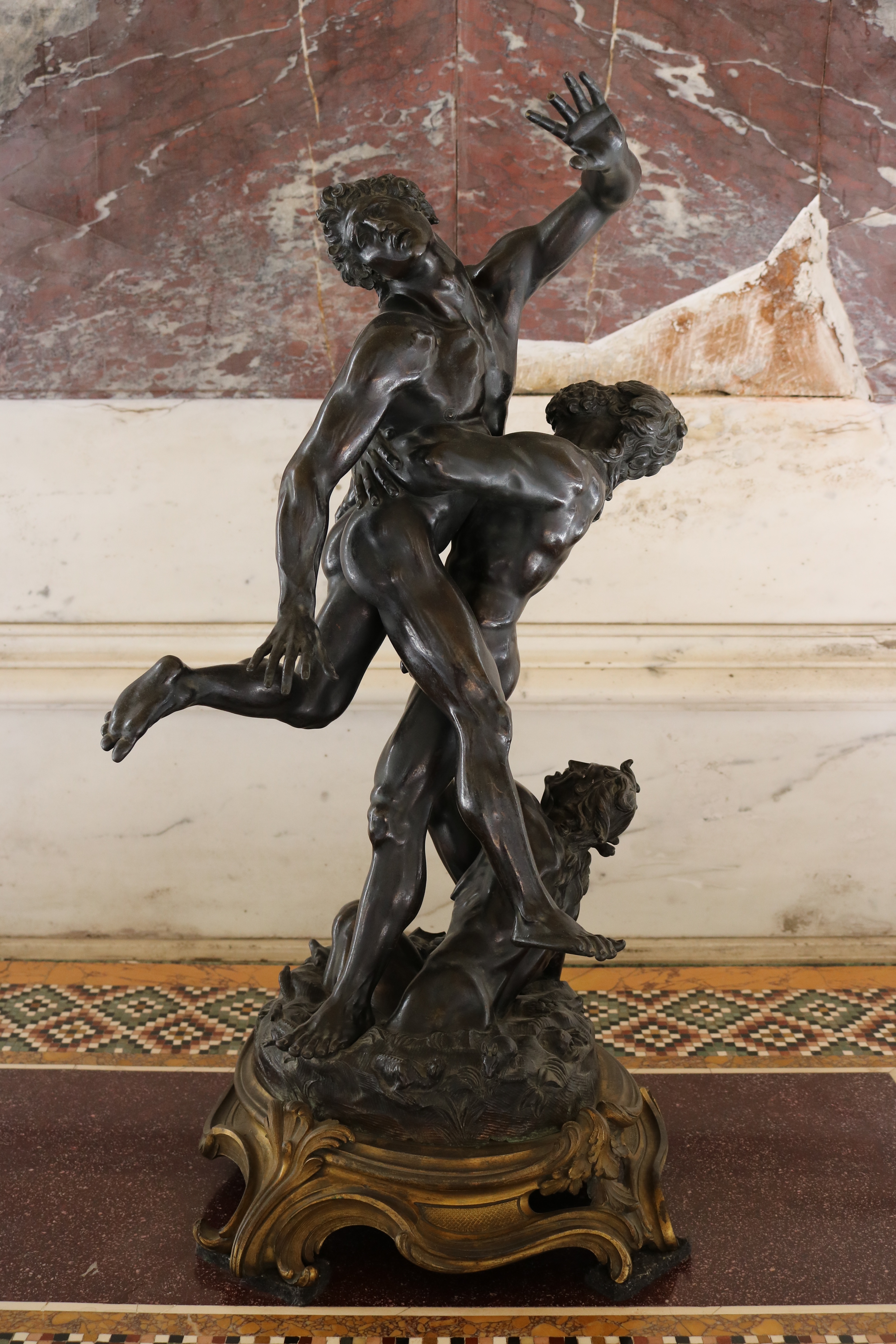 Herkules und Antäus (Bronzenachguss), Skulpt.slg. 98. (Stiftung Preußische Schlösser und Gärten Berlin-Brandenburg CC BY-NC-SA)