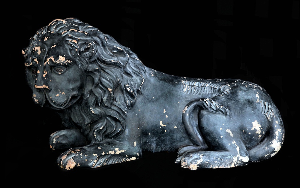 Löwe (Ofen- und Keramikmuseum Velten CC BY-NC-SA)