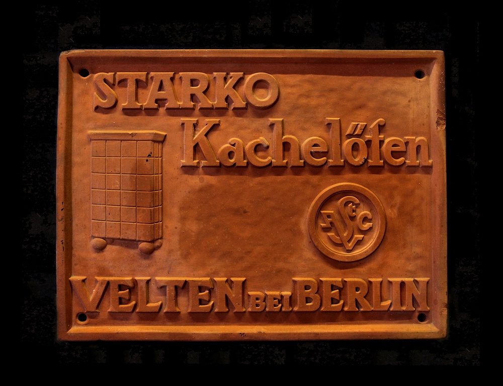 Reklameschild (Ofen- und Keramikmuseum Velten CC BY-NC-SA)