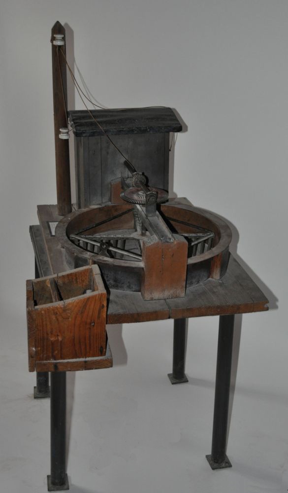 Modell einer Tonbearbeitungsanlage (Ofen- und Keramikmuseum Velten CC BY-NC-SA)