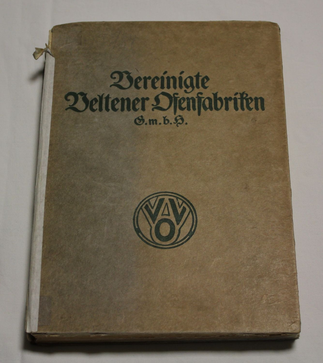 Musterbuch Vereinigte Veltener Ofenfabriken GmbH (Ofen- und Keramikmuseum Velten CC BY-NC-SA)