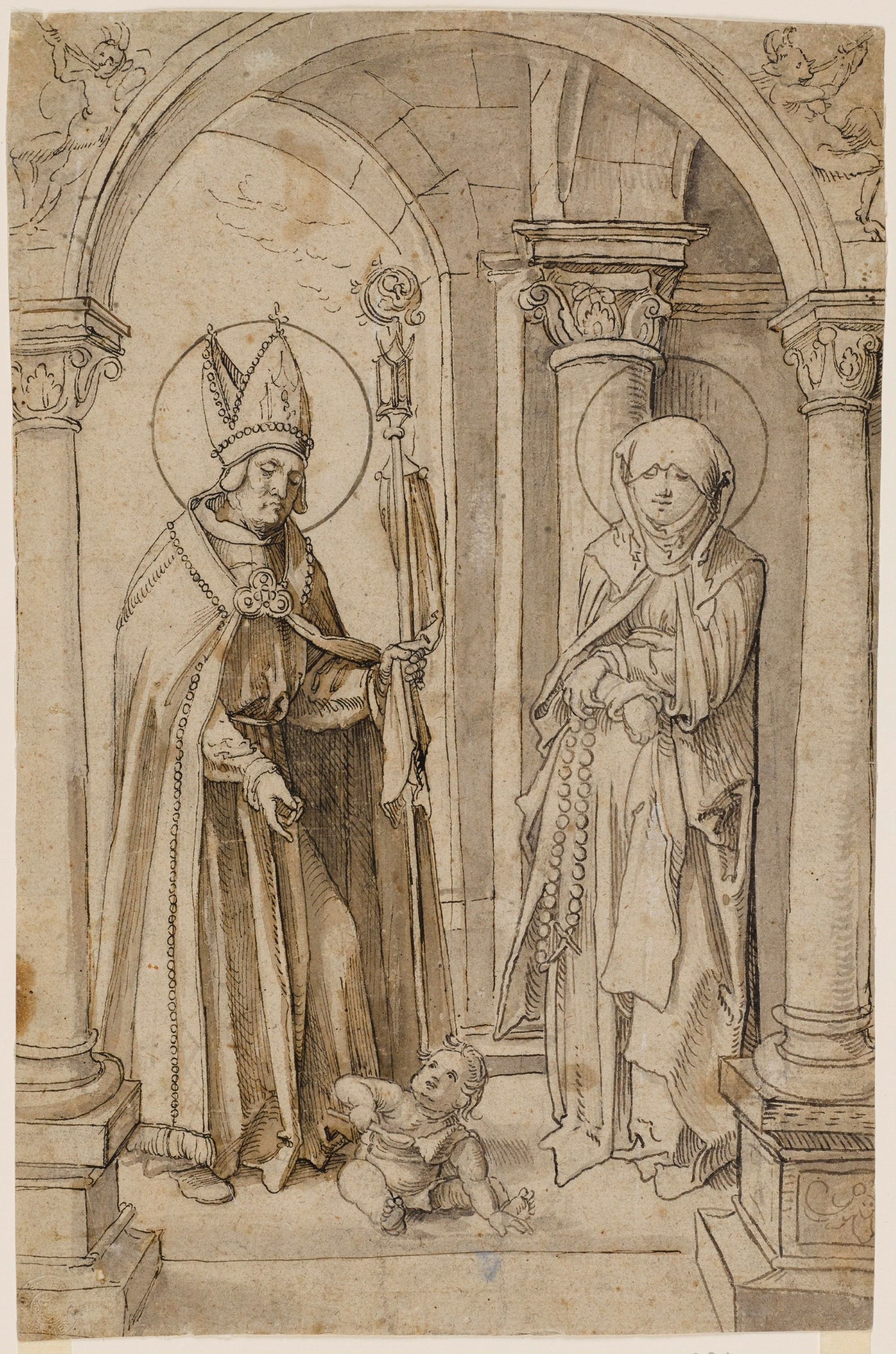 Der heilige Augustinus im Gespräch mit der heiligen Monika (Kunsthalle Bremen - Der Kunstverein in Bremen CC BY-NC-SA)
