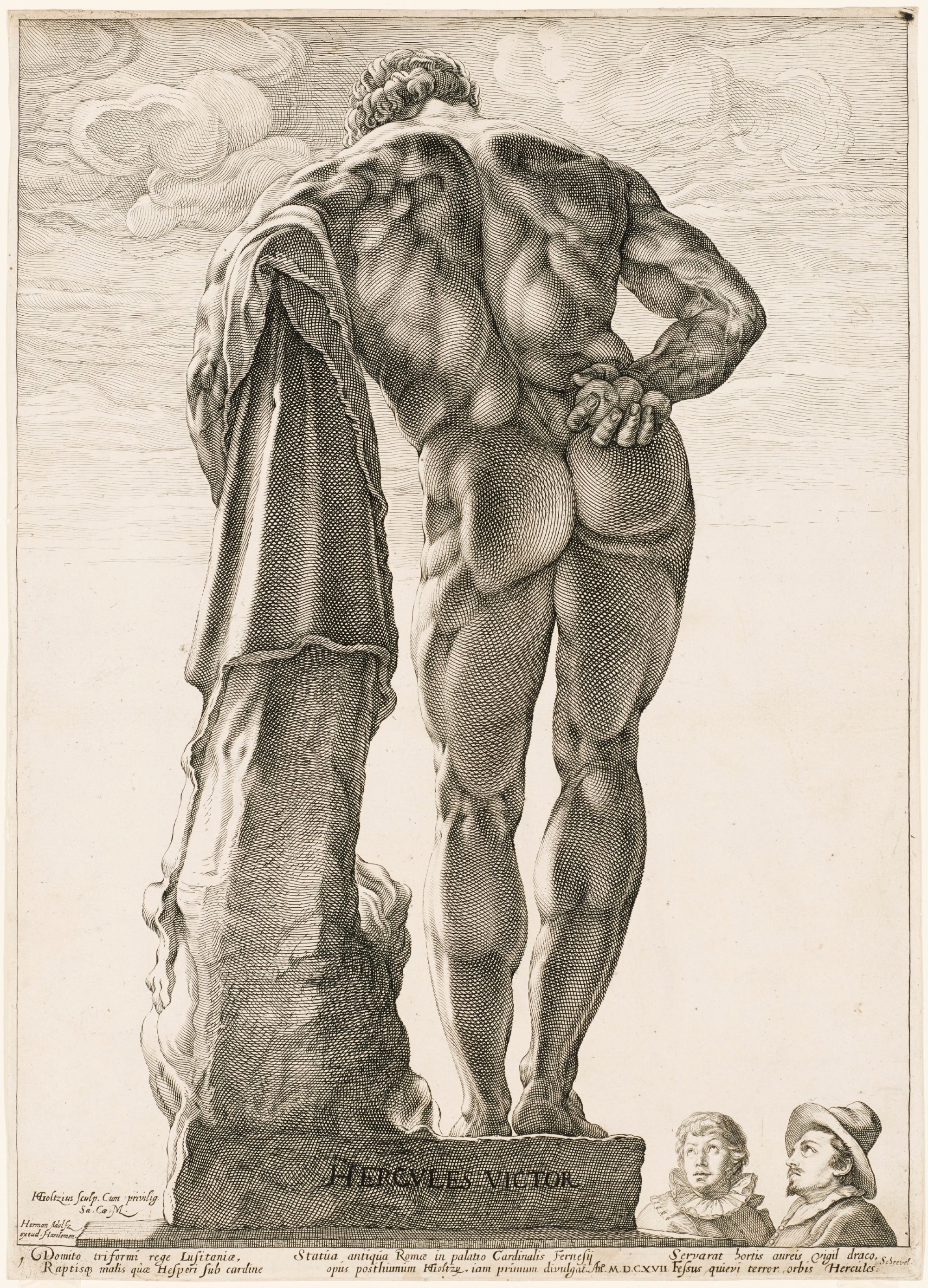 Herkules, Blatt 1 der Folge "Drei berühmte Skulpturen" (Kunsthalle Bremen - Der Kunstverein in Bremen CC BY-NC-SA)