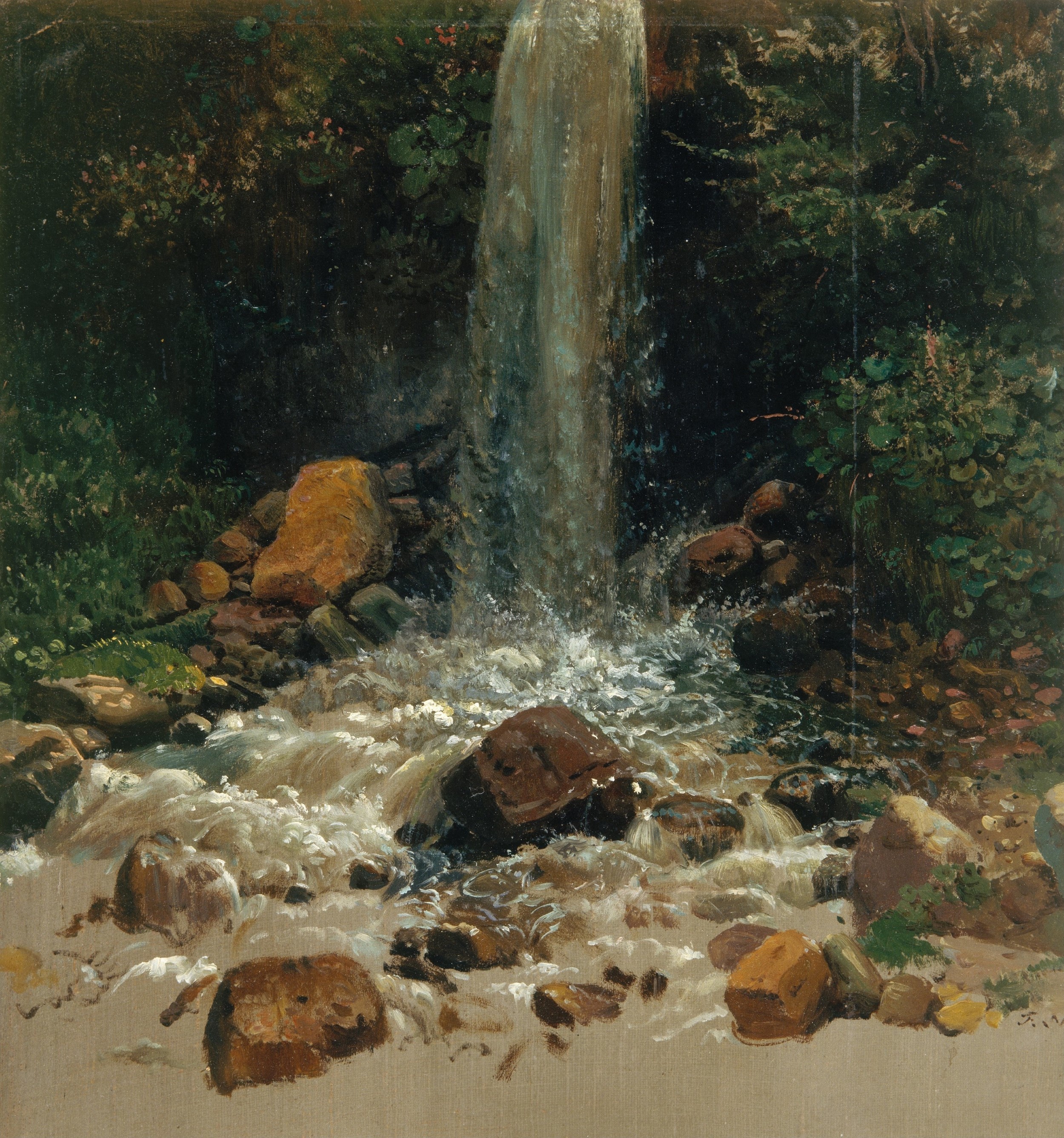 Wasserfall (Studie) (Kunsthalle Bremen - Der Kunstverein in Bremen CC BY-NC-SA)