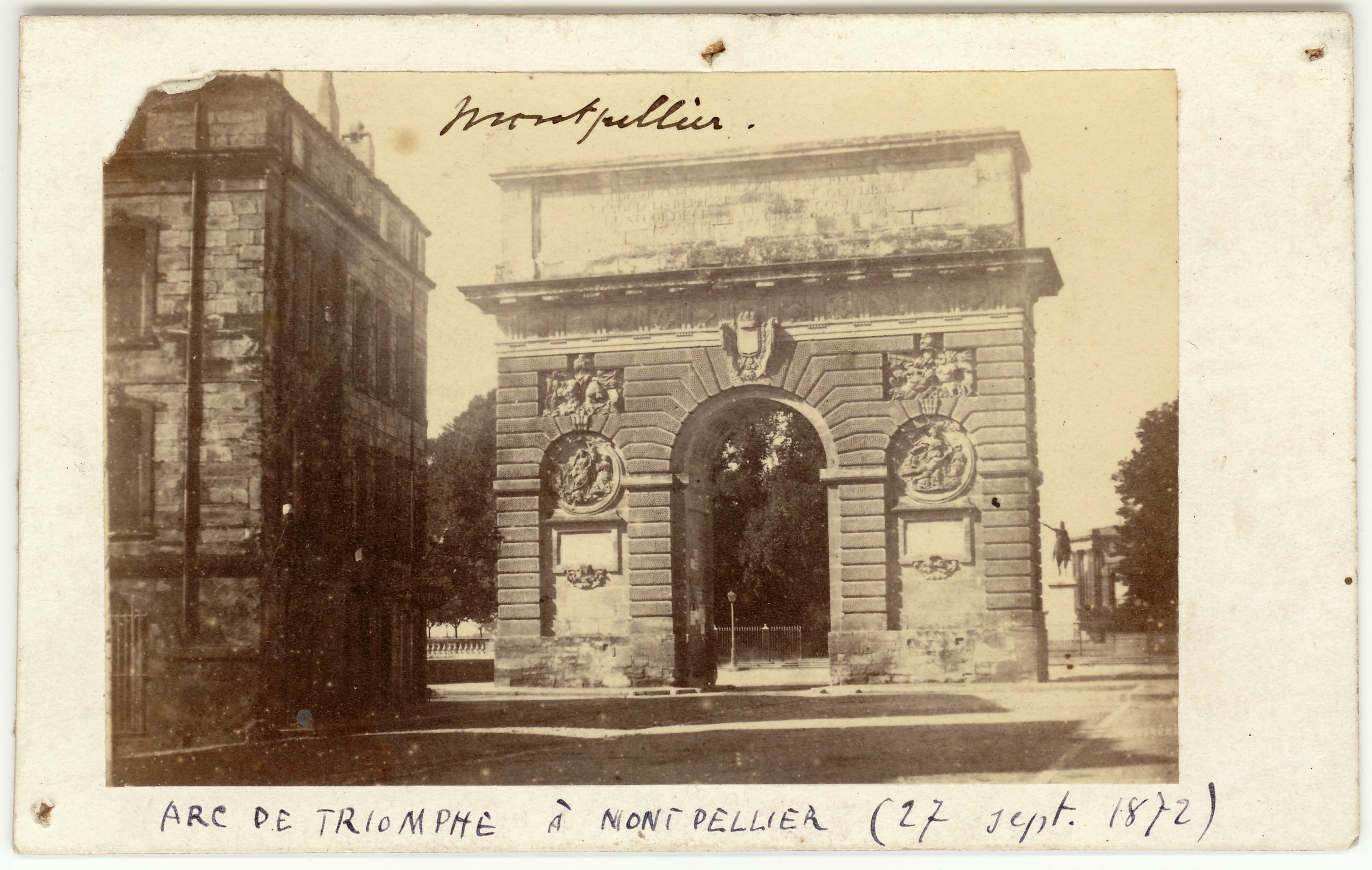 Arc de Triomphe à Montpellier (27 Sept 1872) (Fotosammlung Stefan Rohde-Enslin CC BY-NC-SA)