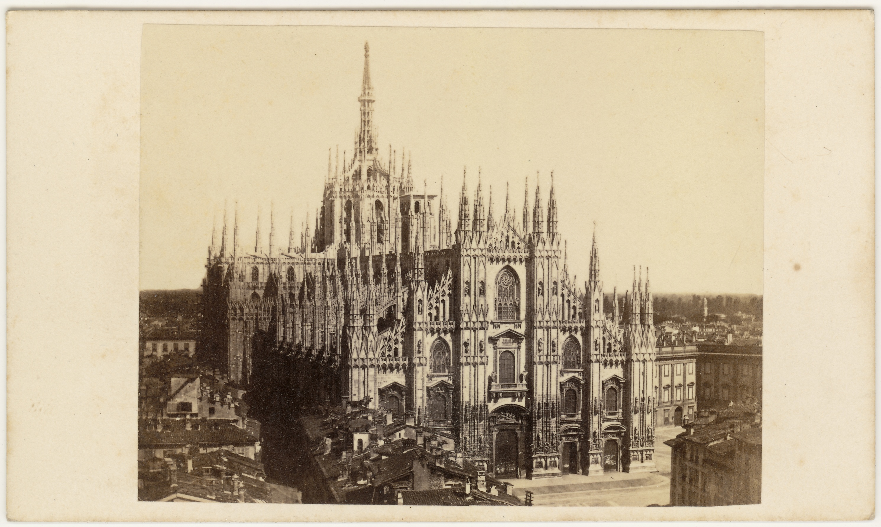 Der Dom zu Mailand 1871 (Fotosammlung Stefan Rohde-Enslin CC BY-NC-SA)