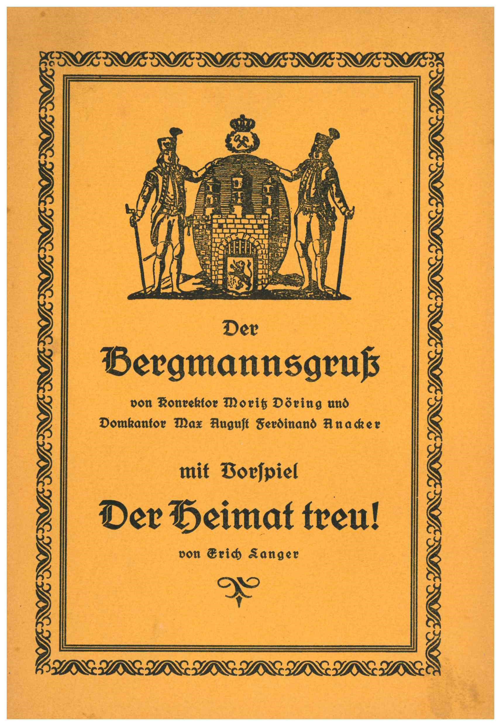 Originaltitel: Der Bergmannsgruß mit einem Vorspiel "Der Heimat treu" von Erich Langer (Saxonia-Freiberg-Stiftung CC BY-NC-SA)