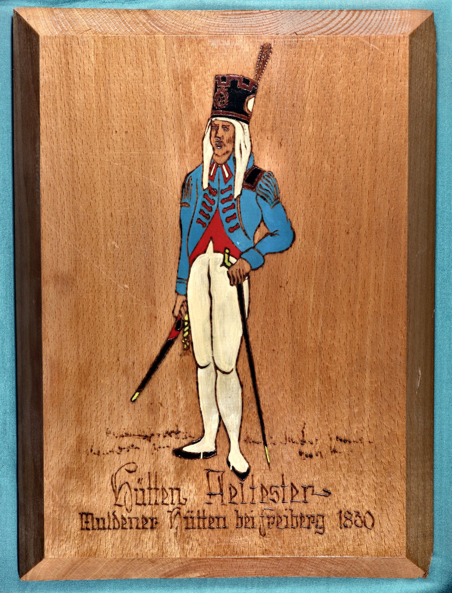 Wandbild "Freiberger Hüttenältester um 1830" (Saxonia-Freiberg-Stiftung CC BY-NC-SA)