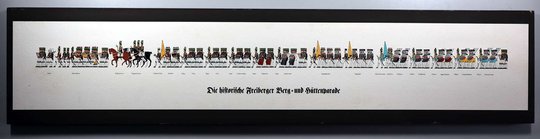 Die historische Freiberger Berg- und Hüttenparade (Saxonia-Freiberg-Stiftung CC BY-NC-SA)