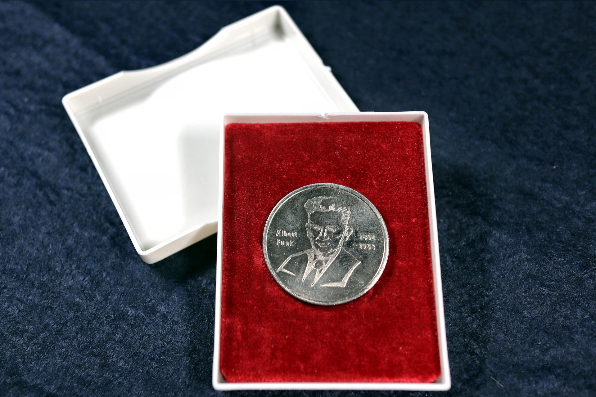 Medaille "Albert Funk 1894-1933" (Saxonia-Freiberg-Stiftung CC BY-NC-SA)