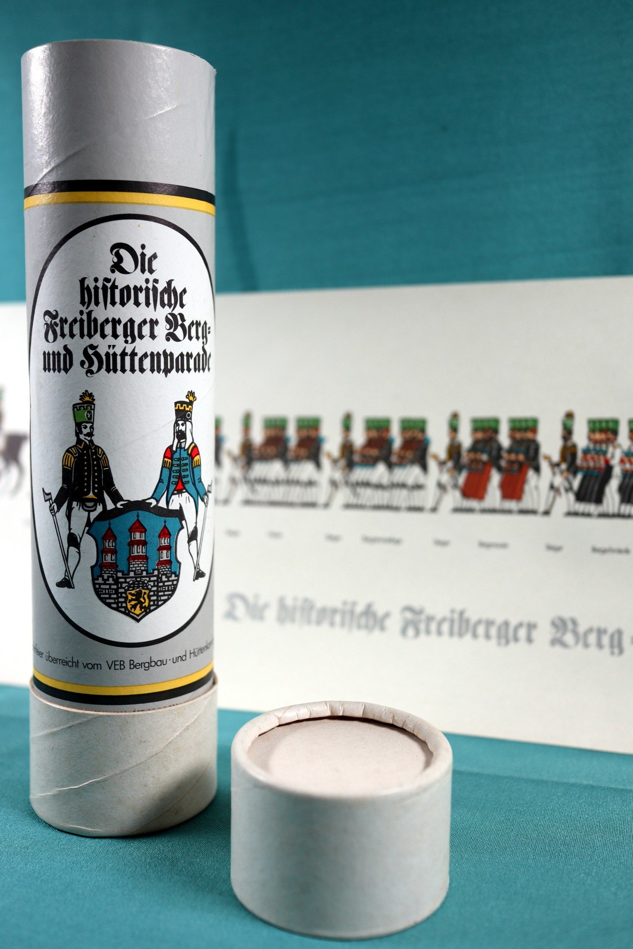 Die historische Freiberger Berg- und Hüttenparade (Saxonia-Freiberg-Stiftung CC BY-NC-SA)