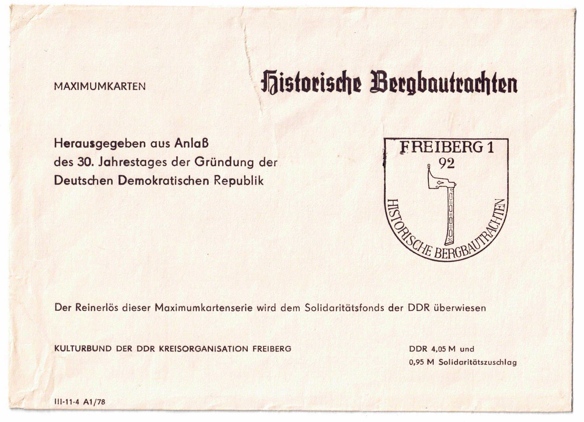 Kartenset "Historische Bergbautrachten" (Saxonia-Freiberg-Stiftung CC BY-NC-SA)