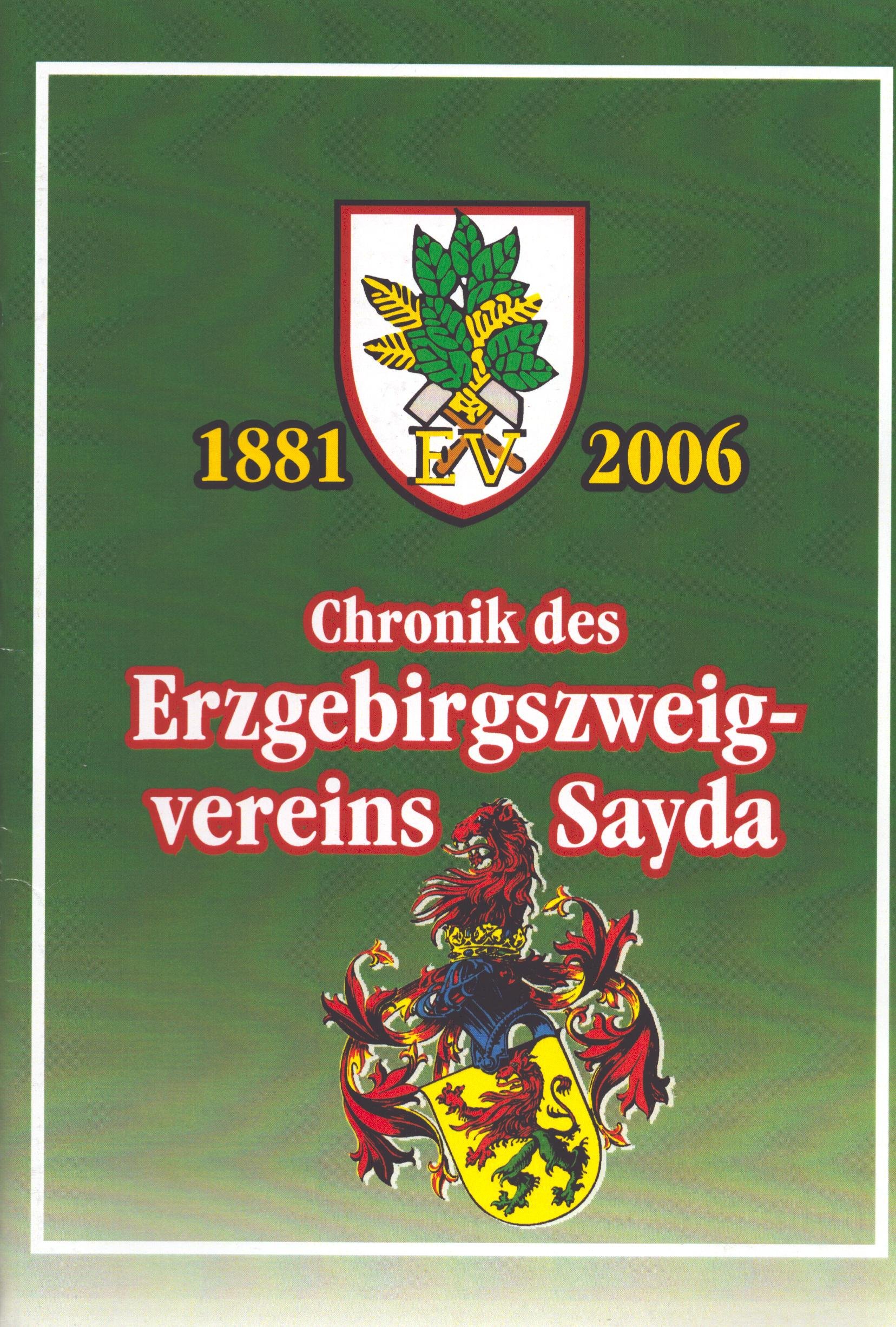 Chronik des Erzgebirgsvereins Sayda (Archiv SAXONIA-FREIBERG-STIFTUNG CC BY-NC-SA)