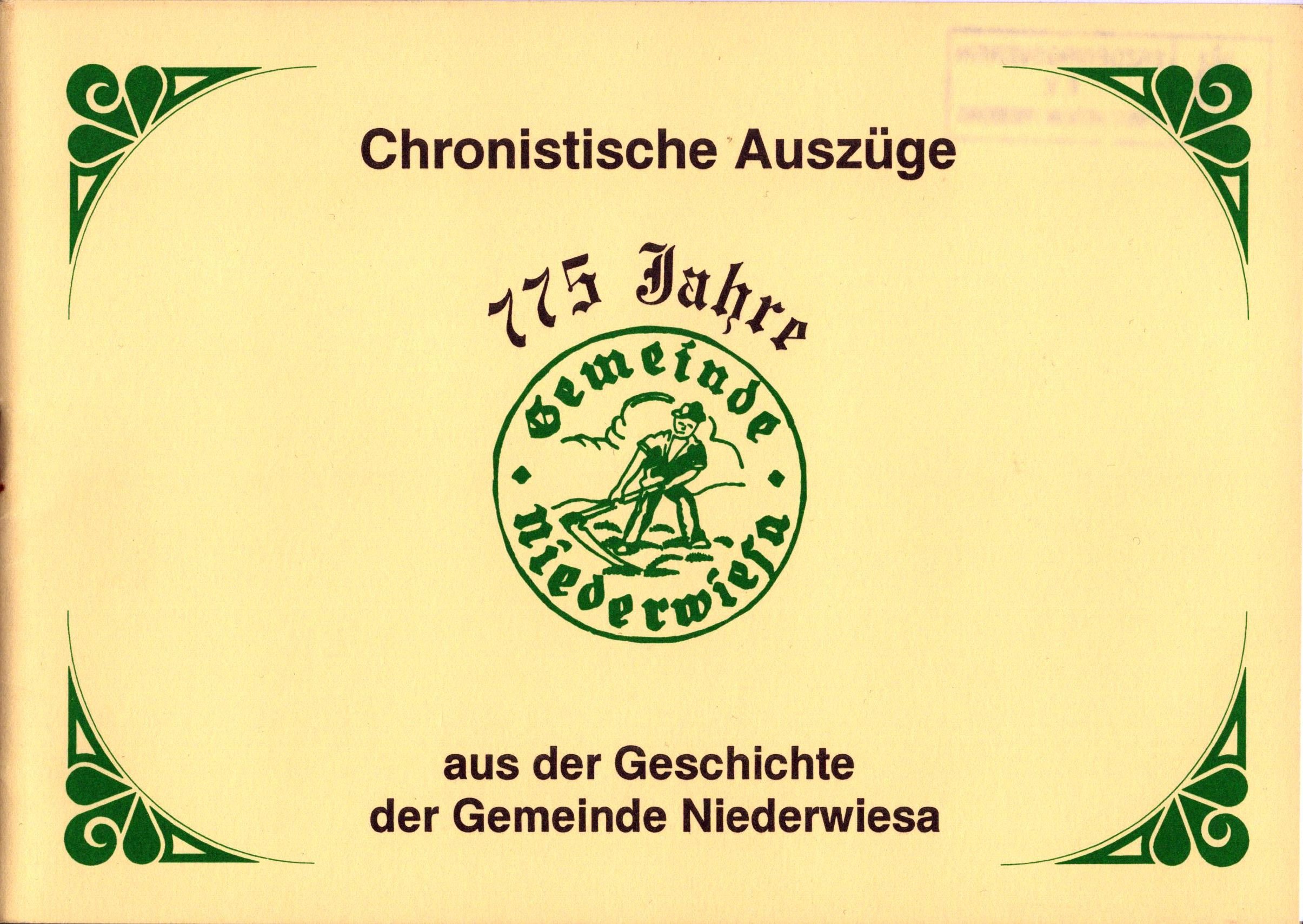 775 Jahre Gemeinde Niederwiesa (Archiv SAXONIA-FREIBERG-STIFTUNG CC BY-NC-SA)