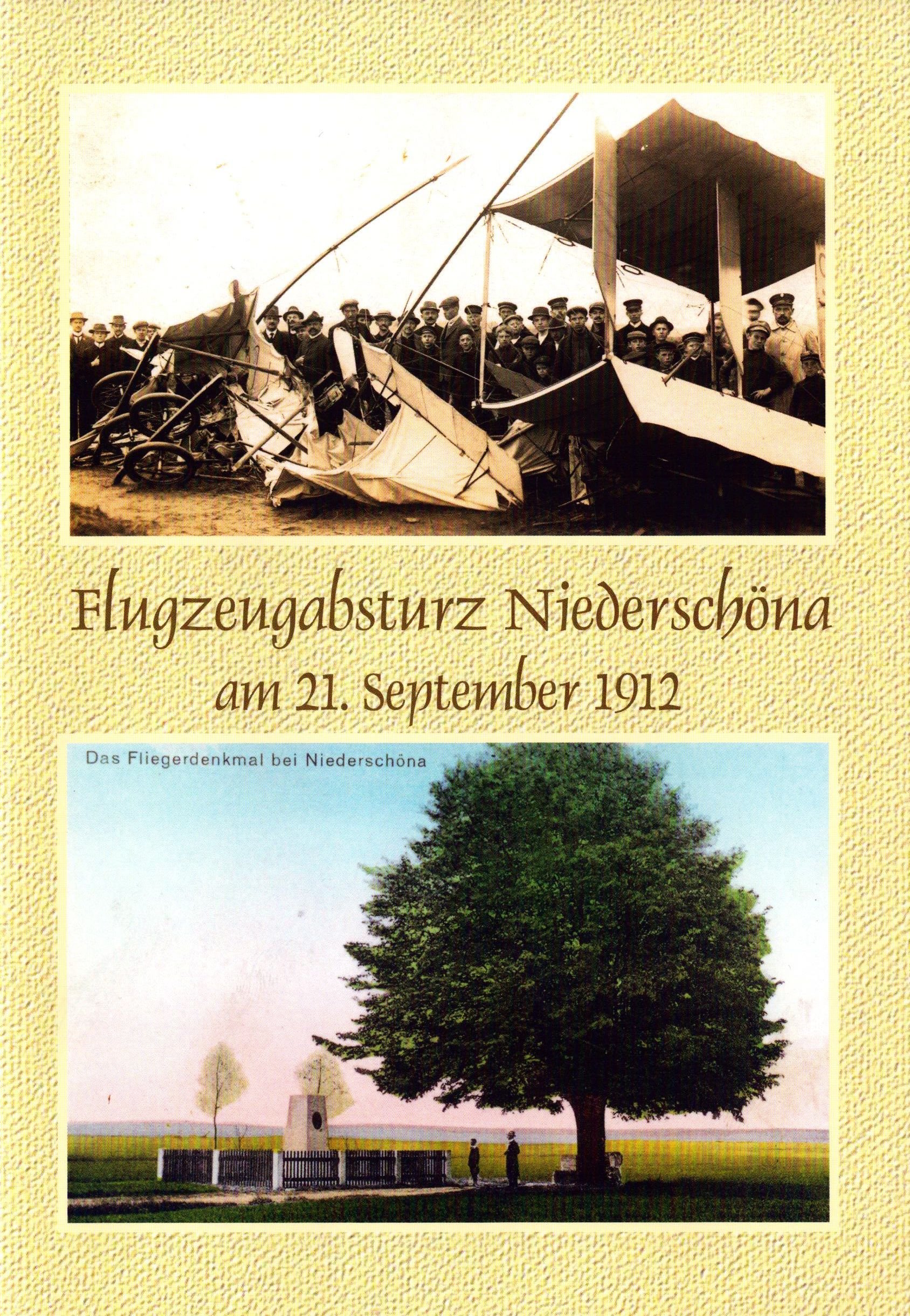 Flugzeugabsturz Niederschöna am 21. September 1912 (Archiv SAXONIA-FREIBERG-STIFTUNG CC BY-NC-SA)