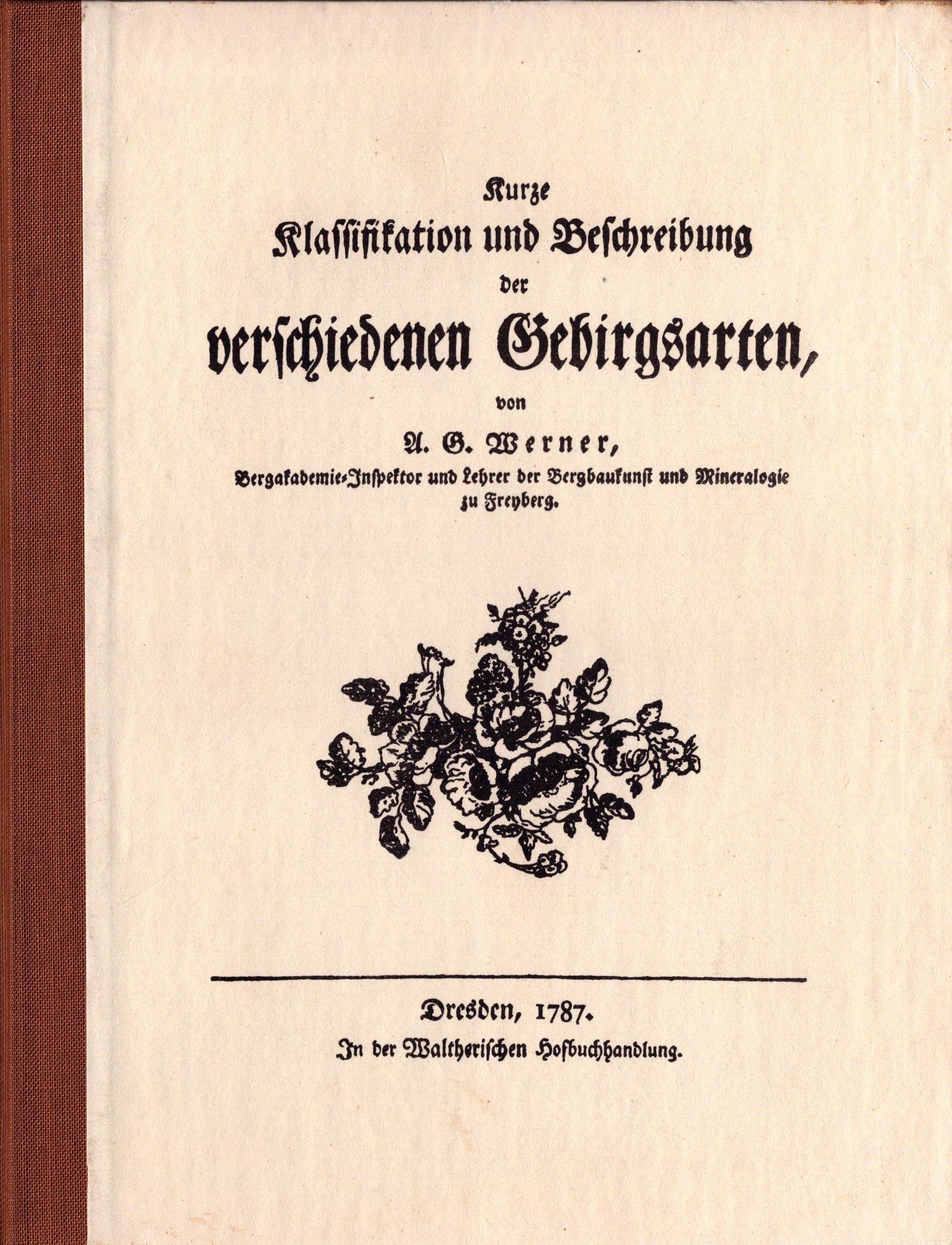 Kurze Klassifikation und Beschreibung der verschiedenen Gebirgsarten (Archiv SAXONIA-FREIBERG-STIFTUNG CC BY-NC-SA)