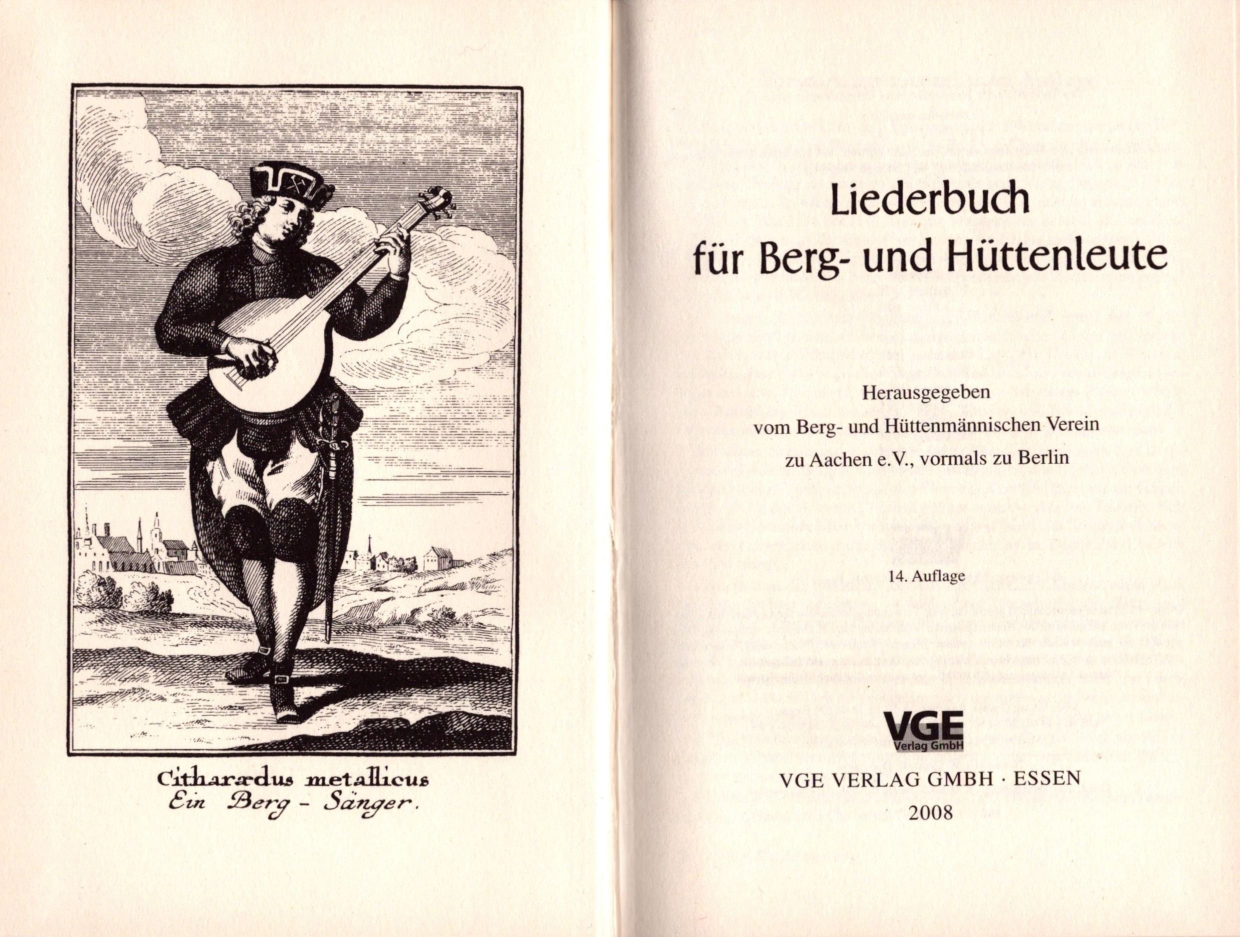 Liederbuch für Berg- und Hüttenleute (Archiv SAXONIA-FREIBERG-STIFTUNG CC BY-NC-SA)