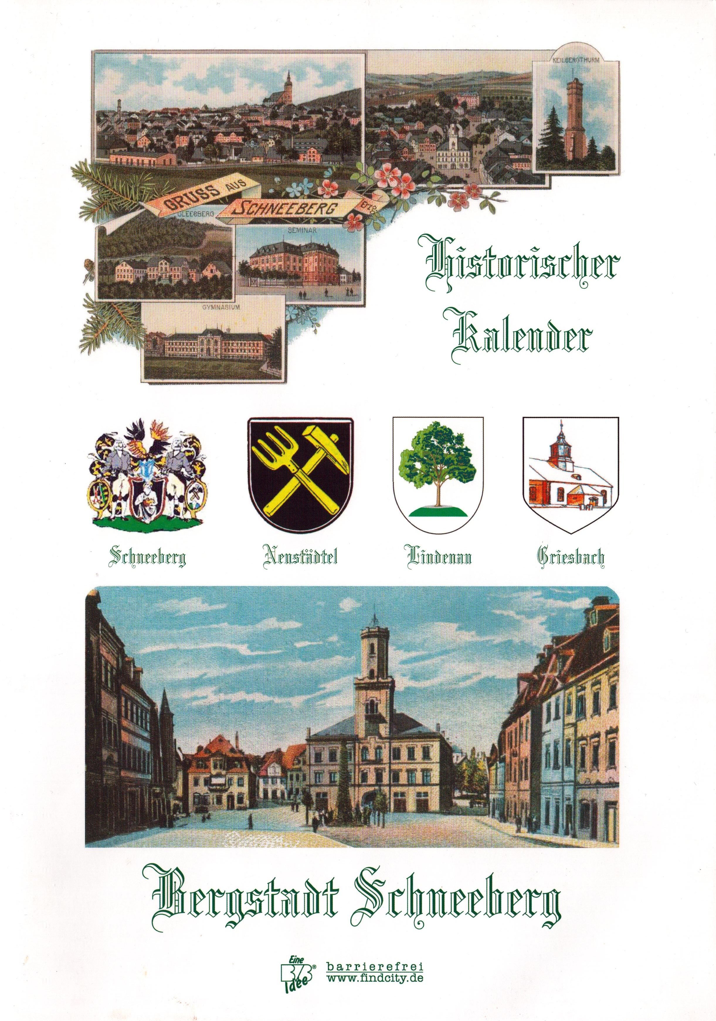 Historischer Kalender der Bergstadt Schneeberg (Archiv SAXONIA-FREIBERG-STIFTUNG CC BY-NC-SA)