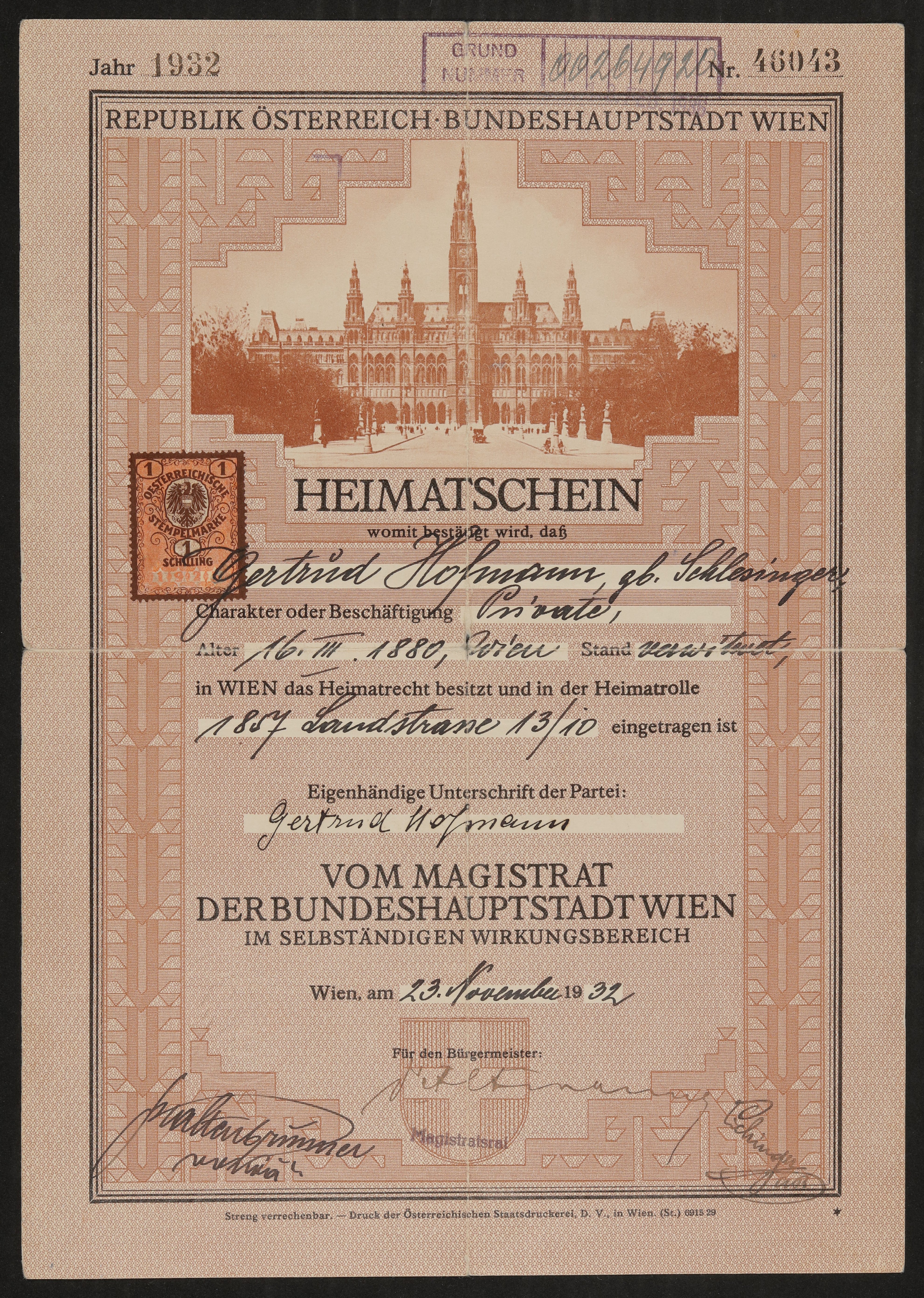 Material zu Gerty von Hofmannsthal (Freies Deutsches Hochstift / Frankfurter Goethe-Museum CC BY-NC-SA)