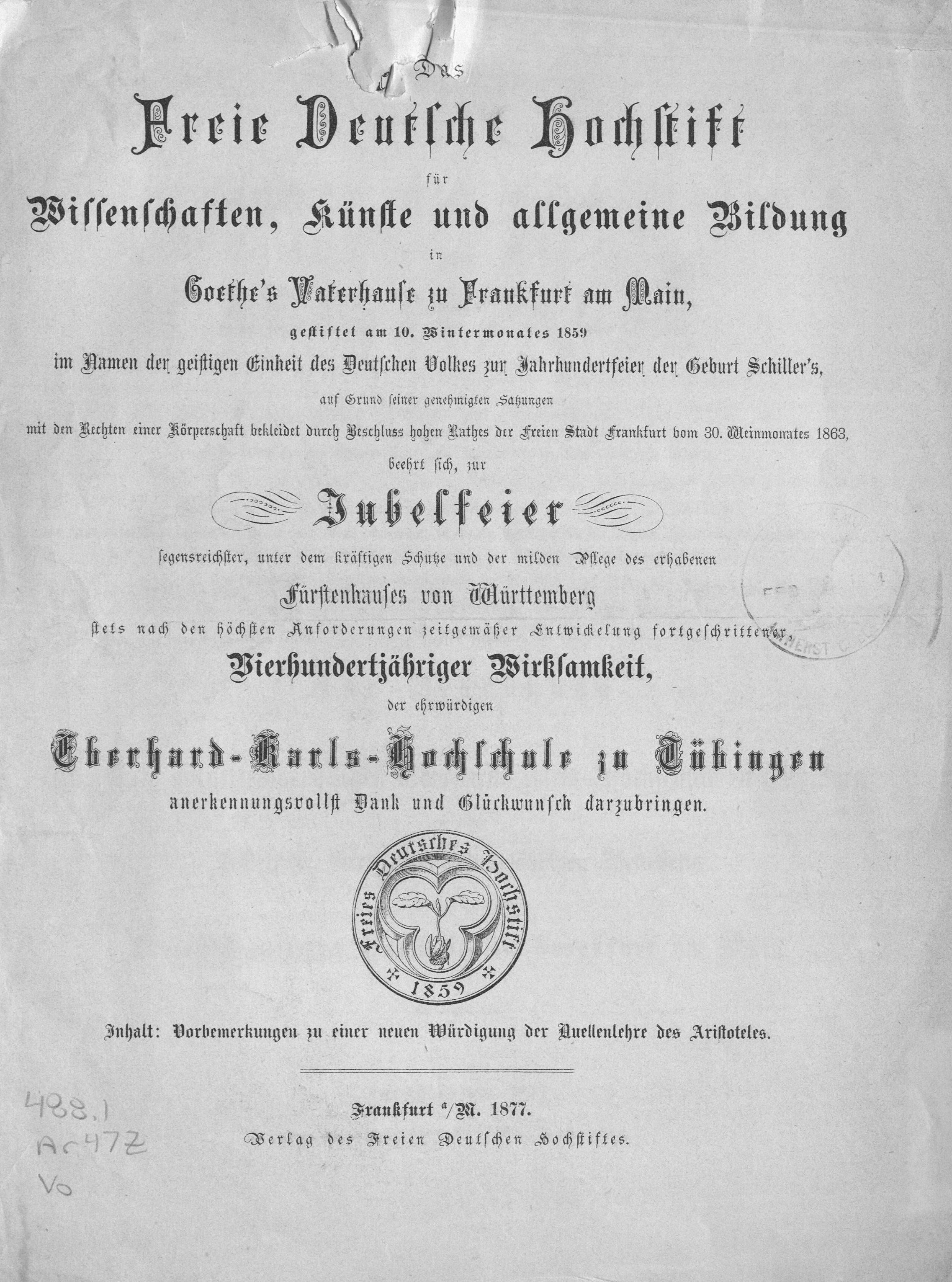 Ar47Z-Vo (Freies Deutsches Hochstift / Frankfurter Goethe-Museum Public Domain Mark)