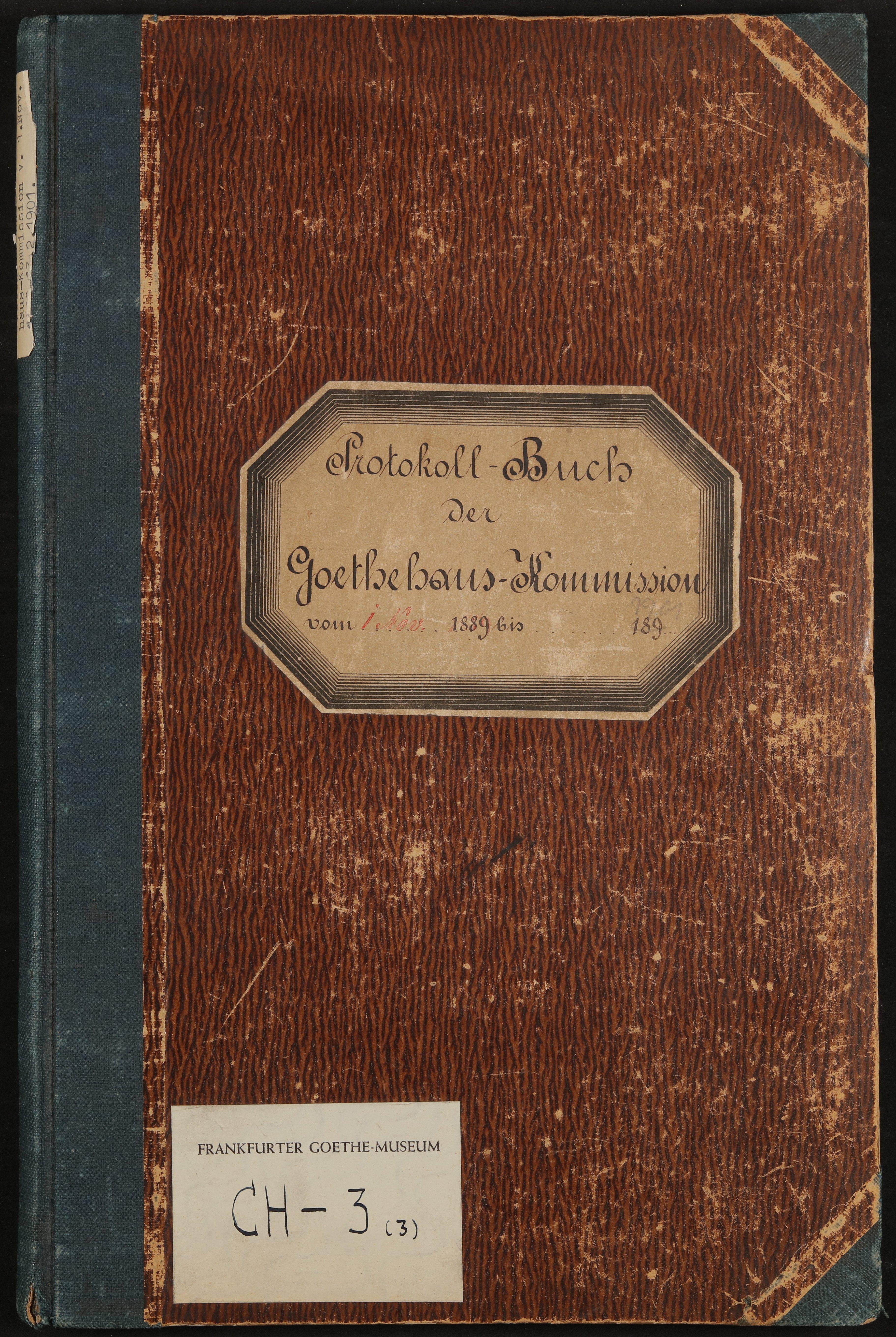 Protokoll-Buch der Goethehaus-Kommission 1889-1901 (Freies Deutsches Hochstift / Frankfurter Goethe-Museum Public Domain Mark)