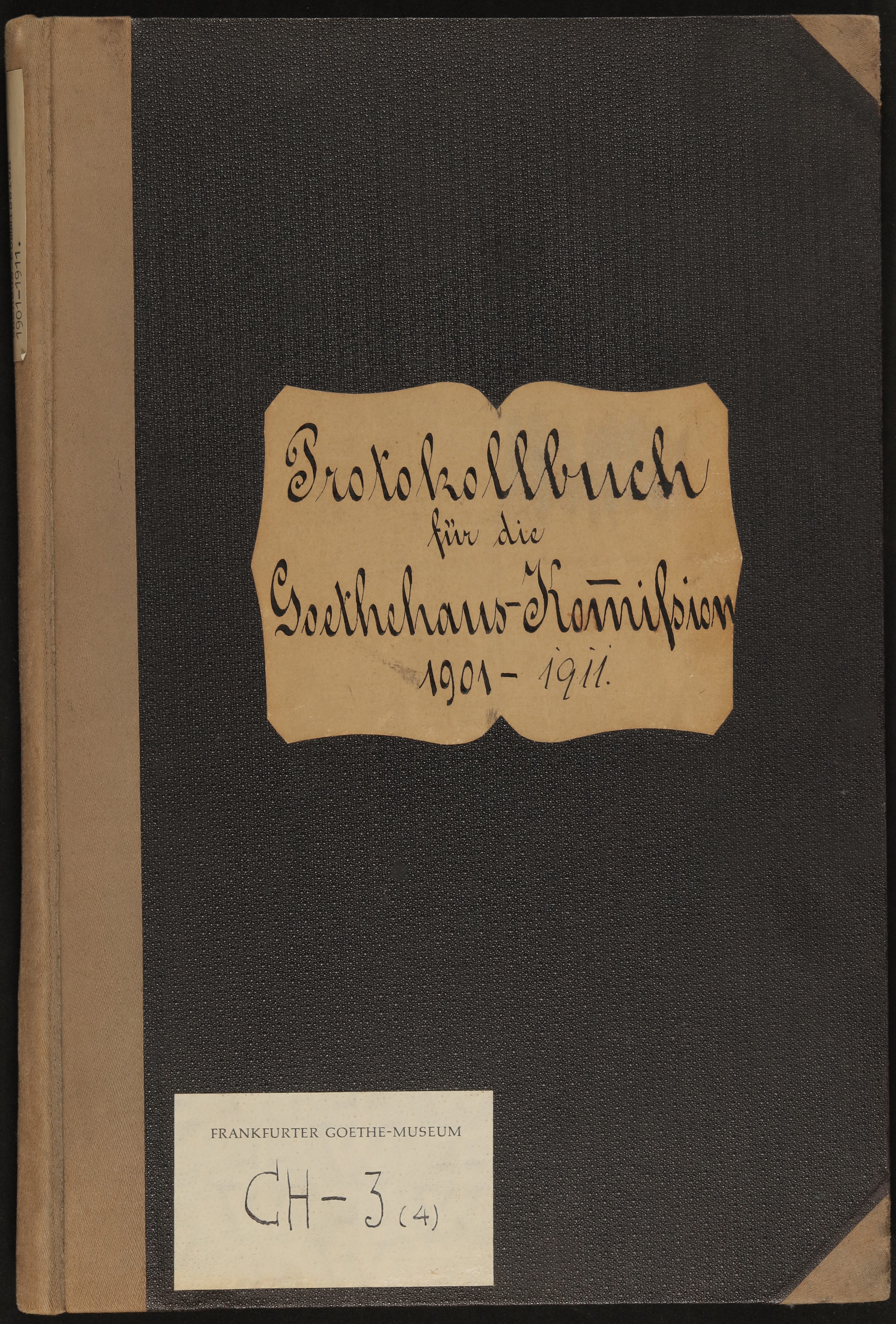 Protokoll-Buch der Goethehaus-Kommission 1901-1911 (Freies Deutsches Hochstift / Frankfurter Goethe-Museum Public Domain Mark)