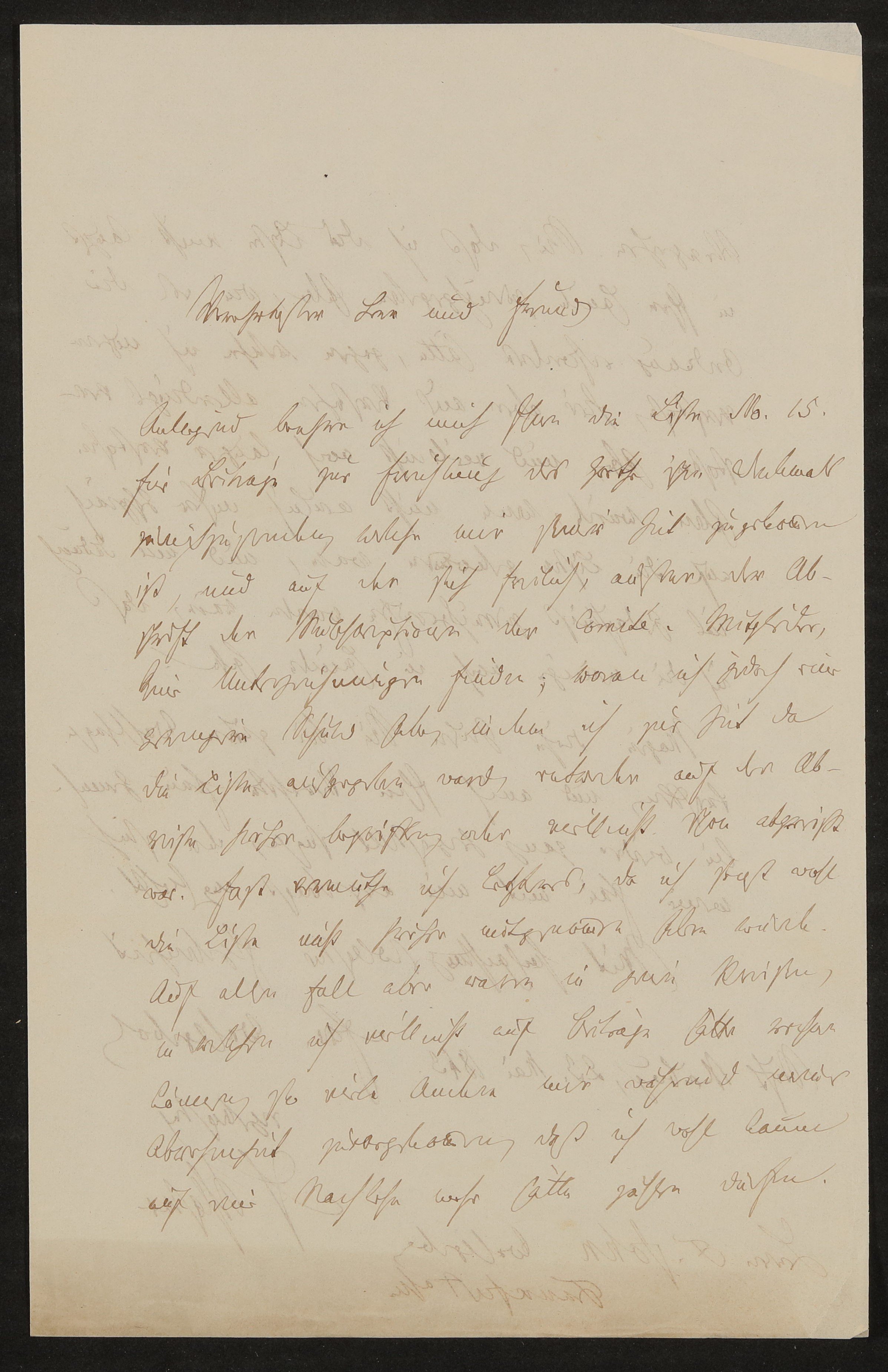 Brief von Johann Friedrich Heinrich Schlosser an Friedrich John vom 23.05.1843 (Freies Deutsches Hochstift / Frankfurter Goethe-Museum Public Domain Mark)