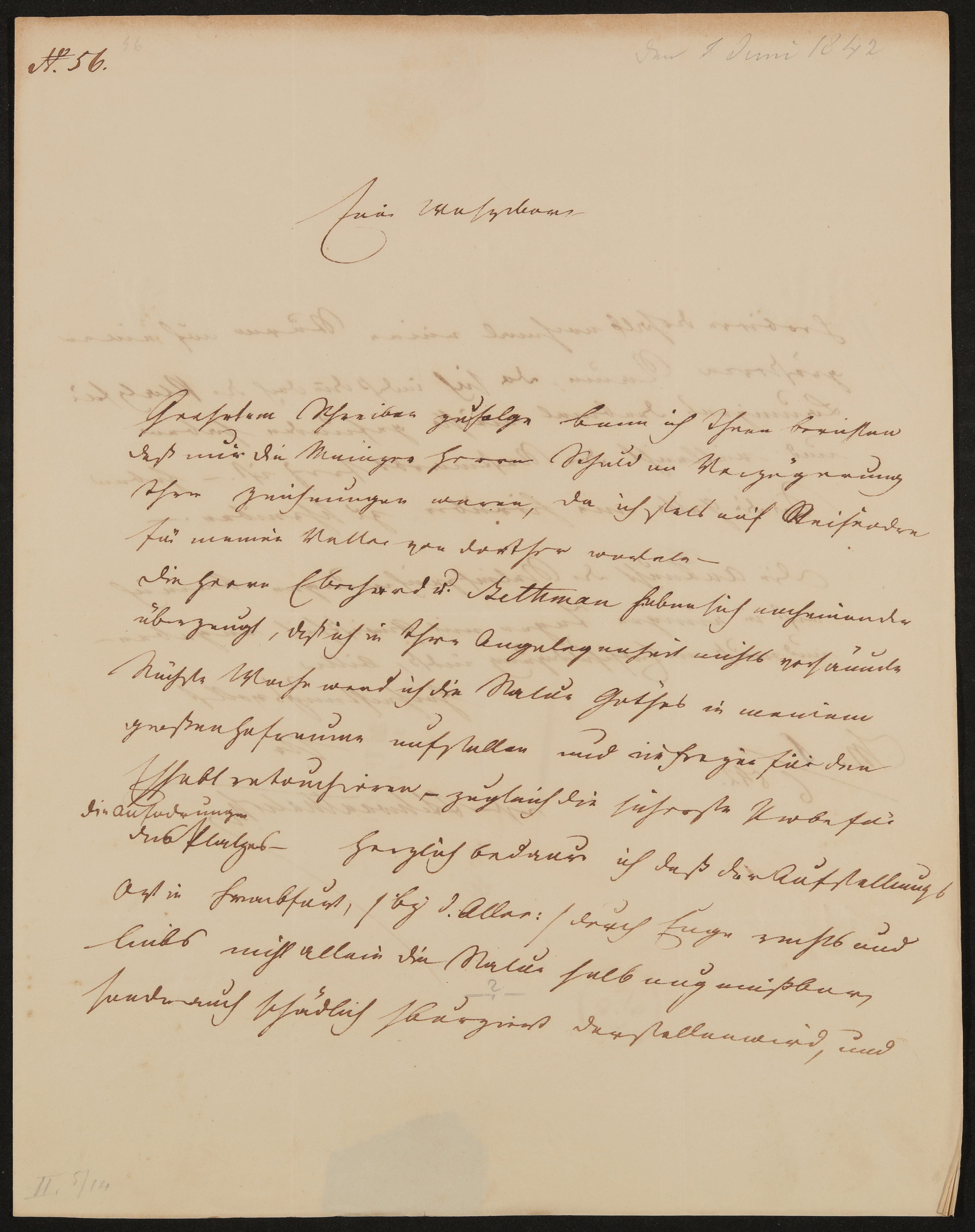 Brief von Ludwig Schwanthaler an Friedrich John vom 01.06.1842 (Freies Deutsches Hochstift / Frankfurter Goethe-Museum Public Domain Mark)
