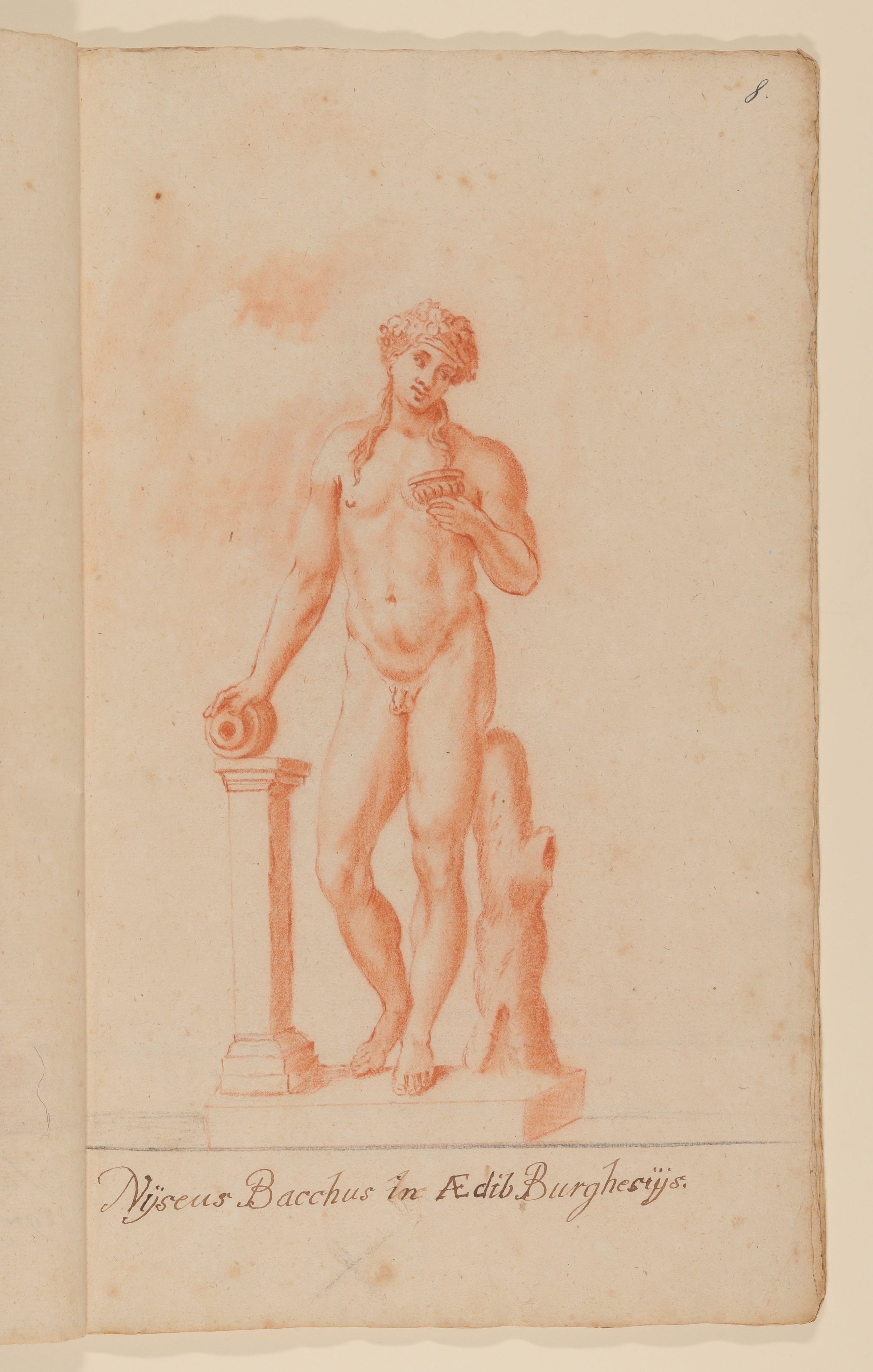 Bacchus Nyseus [nach Tafel 47 von François Perriers "Icones et Segmenta Nobilium Signorum et Statuarum..." (1638)] (Freies Deutsches Hochstift CC BY-NC-SA)