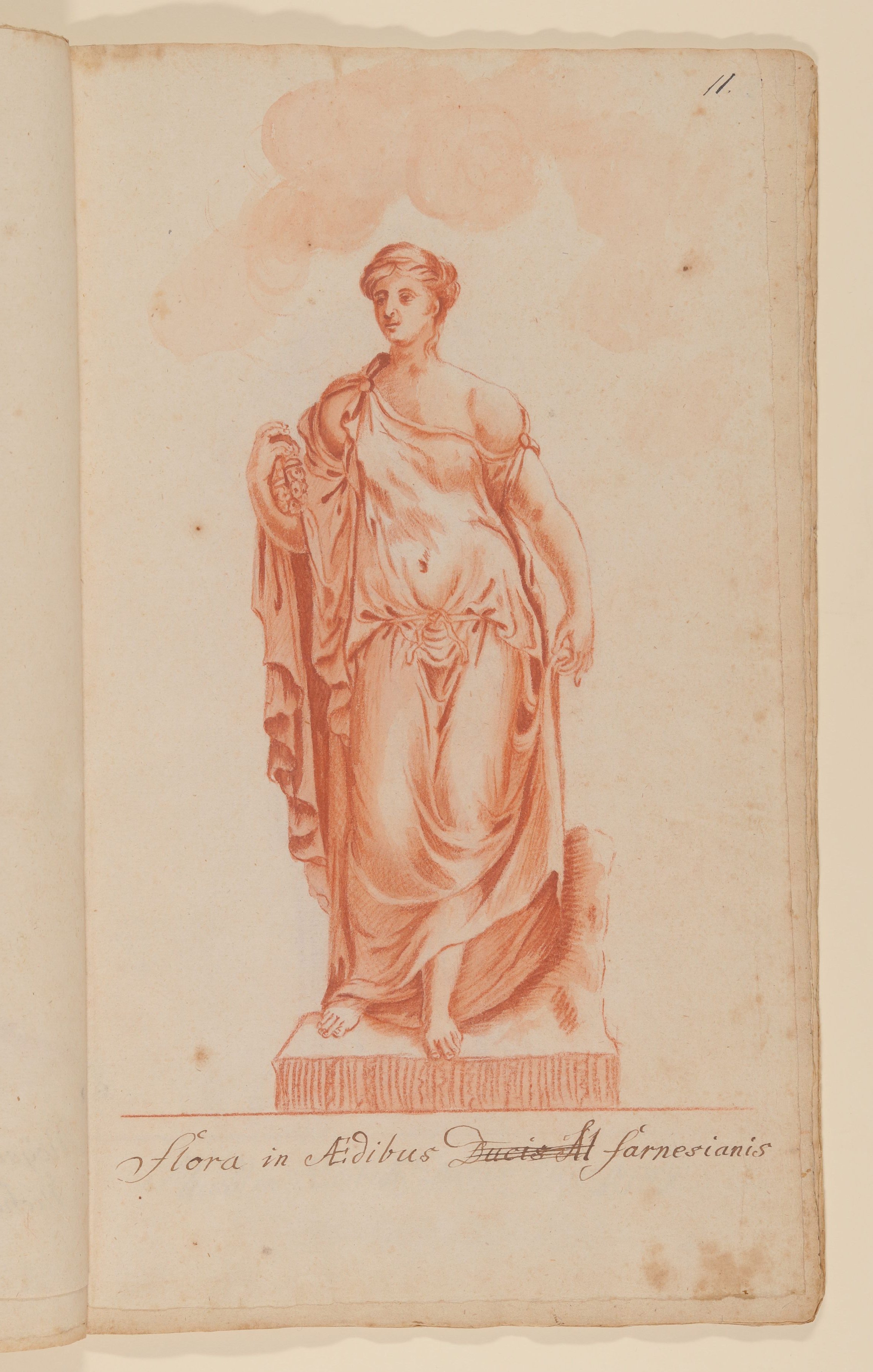 Flora Farnese [nach Tafel 62 von François Perriers "Icones et Segmenta Nobilium Signorum et Statuarum..." (1638)] (Freies Deutsches Hochstift CC BY-NC-SA)