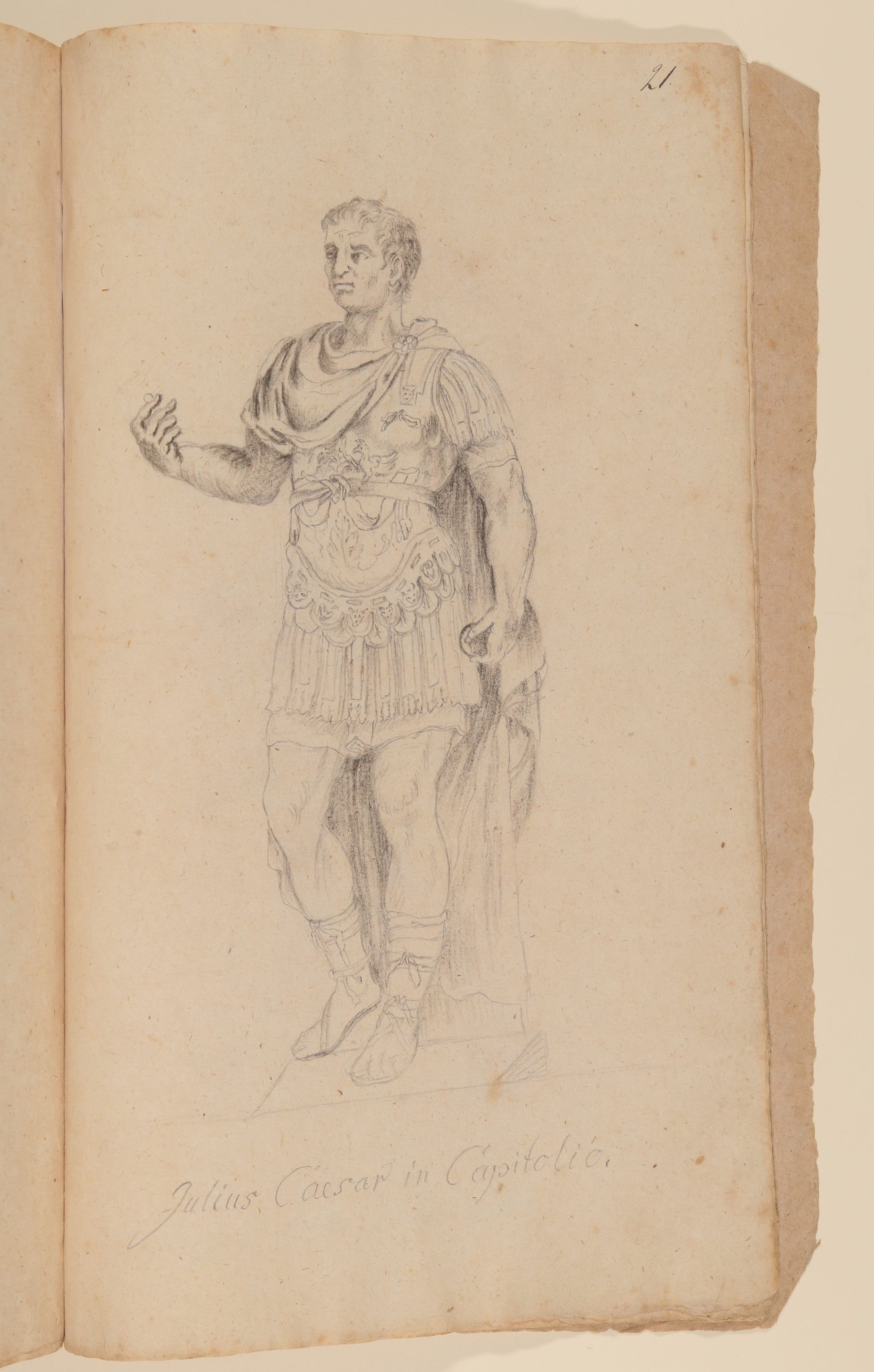 Caesar [nach Tafel 9 von François Perriers "Icones et Segmenta Nobilium Signorum et Statuarum..." (1638)] (Freies Deutsches Hochstift CC BY-NC-SA)