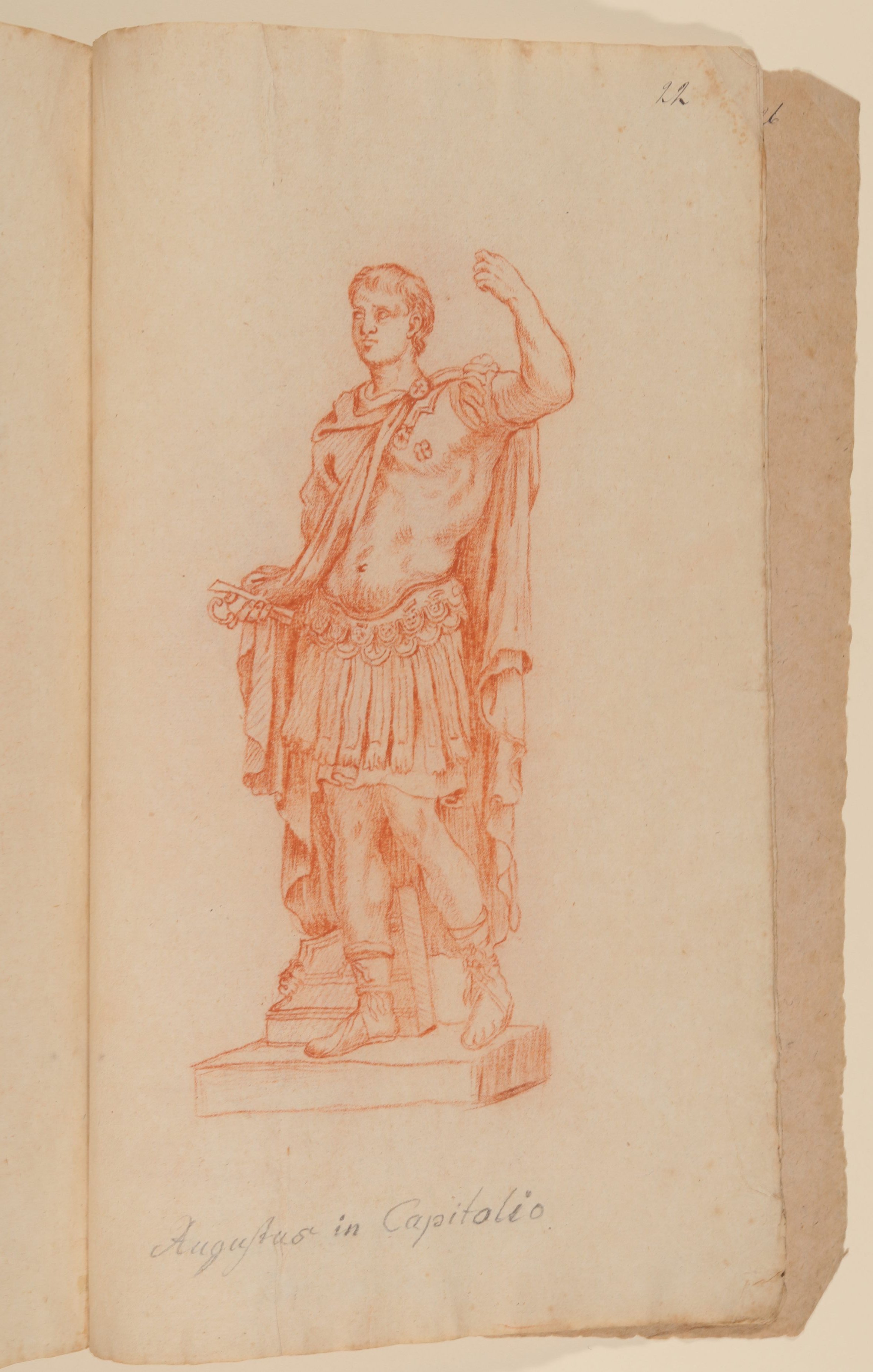 Augustus [nach Tafel 10 von François Perriers "Icones et Segmenta Nobilium Signorum et Statuarum..." (1638)] (Freies Deutsches Hochstift CC BY-NC-SA)